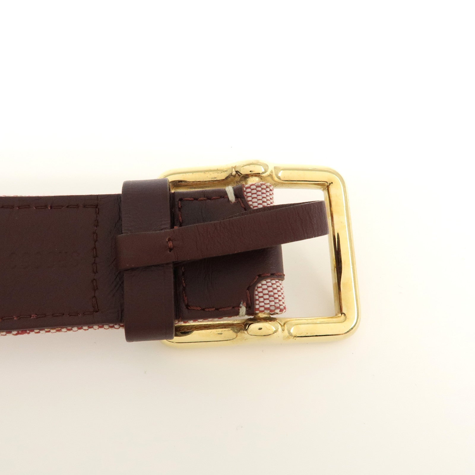 Louis Vuitton Monogram Mini Saint Tulle 85/34 Cerise Belt M6822Y Used