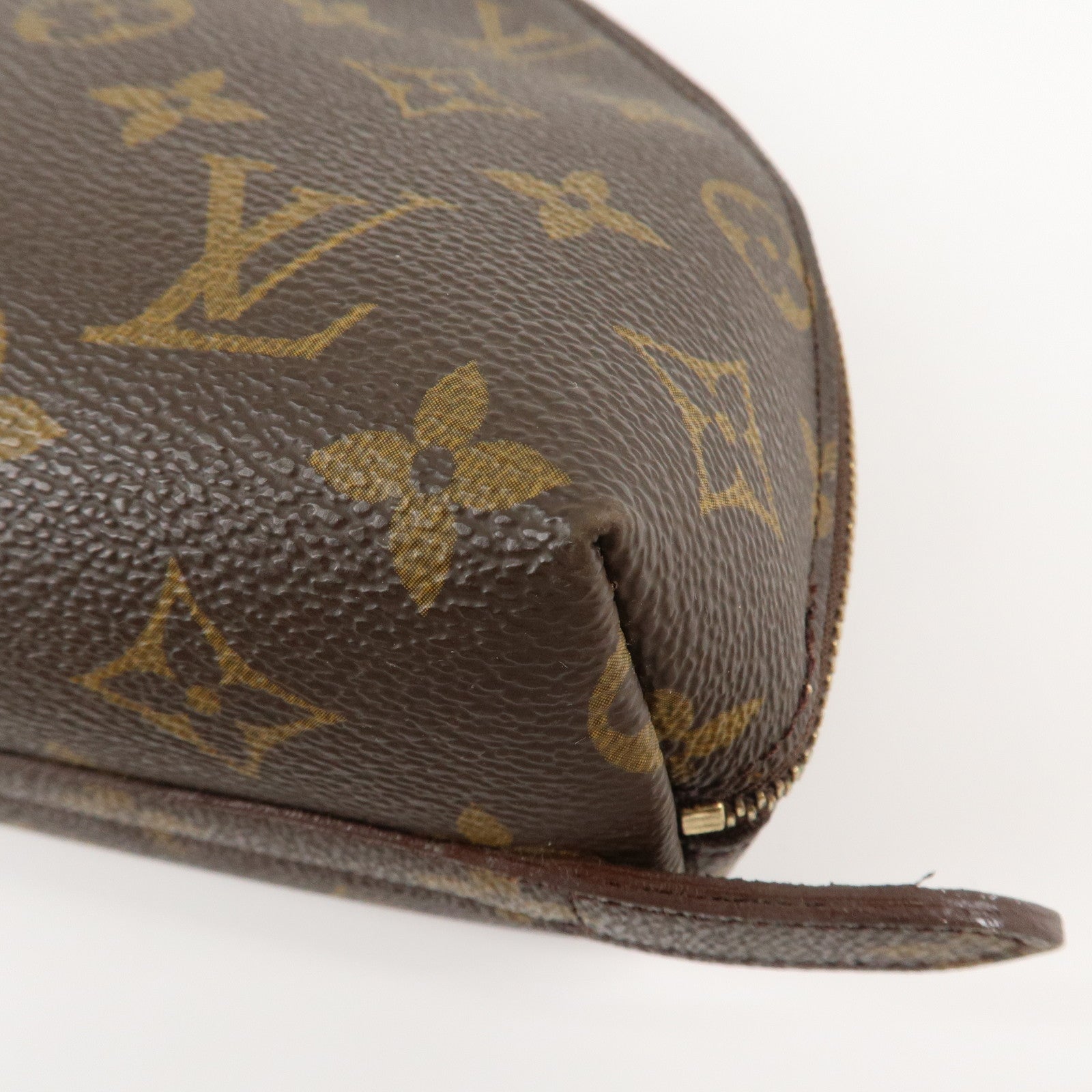 Louis Vuitton Monogram Trousse Demi Ronde Pouch M47520 Used