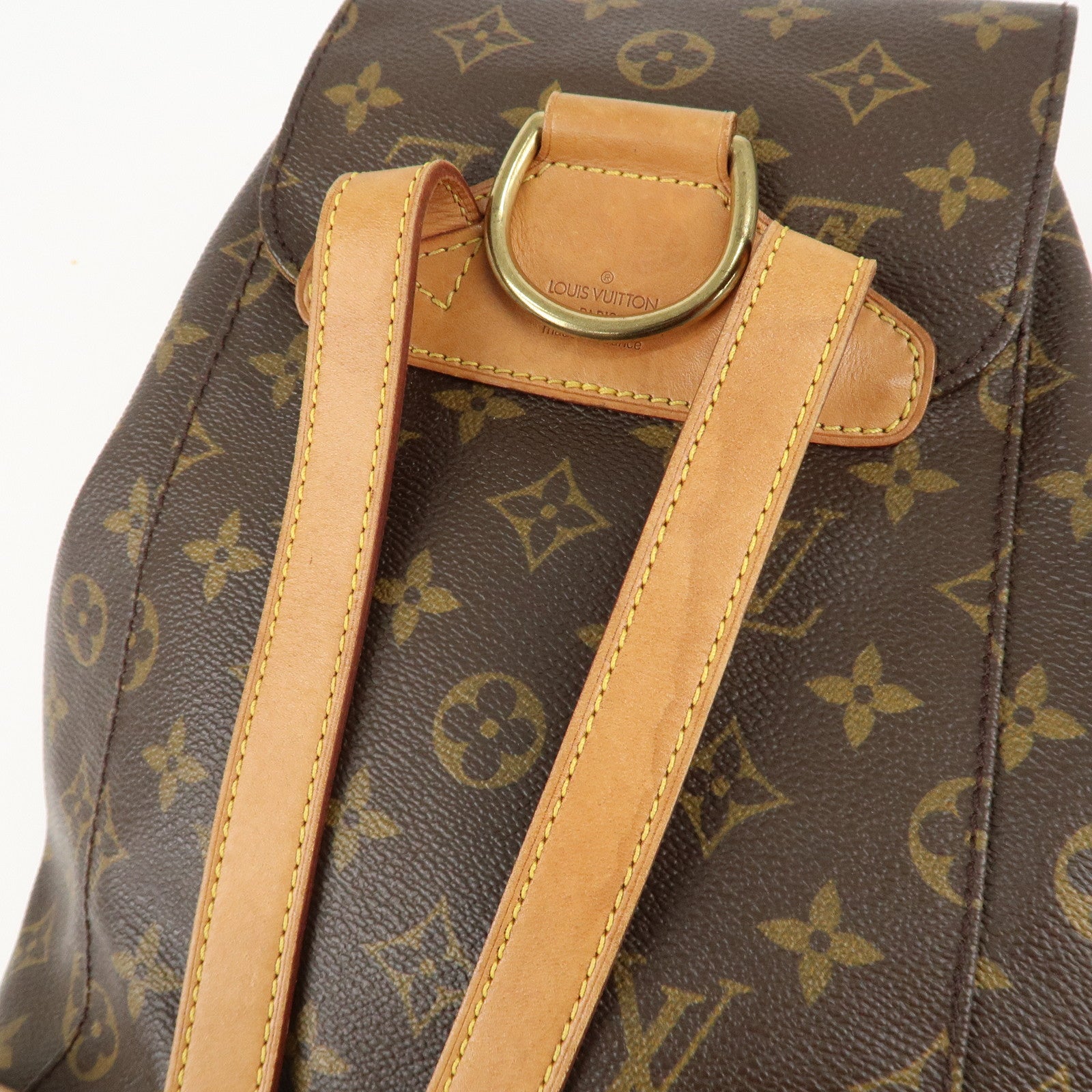 Louis Vuitton Monogram Montsouris MM Back Pack Bag M51136 Used