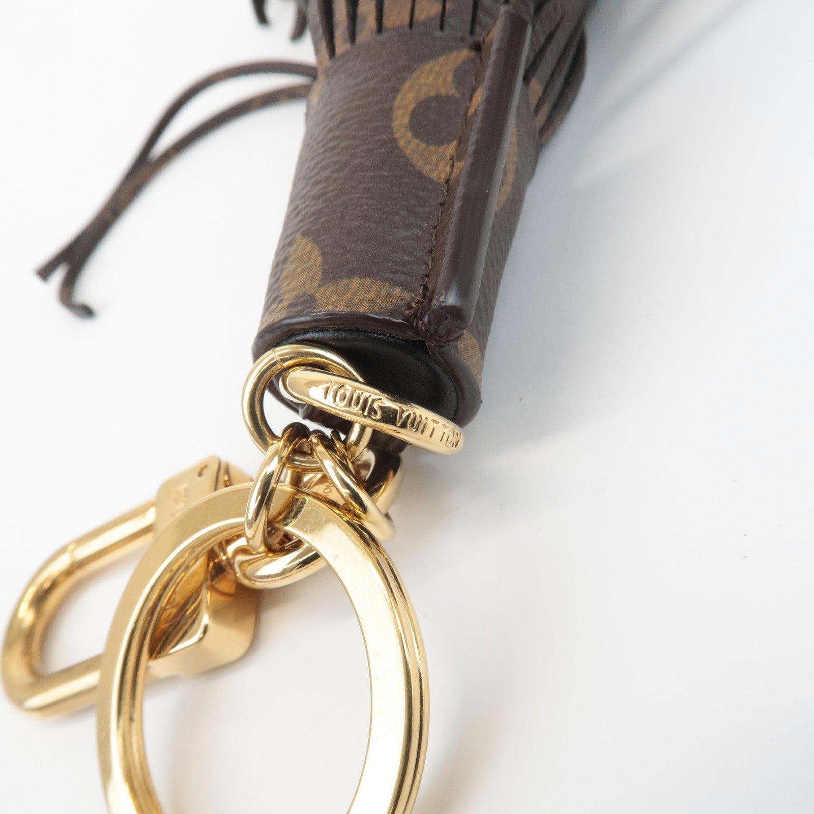 Louis Vuitton Monogram Bag Charm Key Charm Tassel MP1768 Used