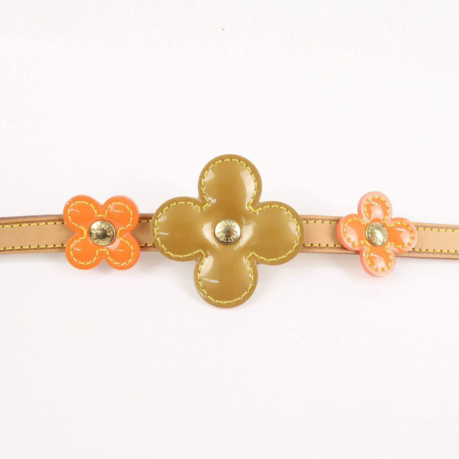 Louis Vuitton Flower Lexington Vernis Flower Belt M92255