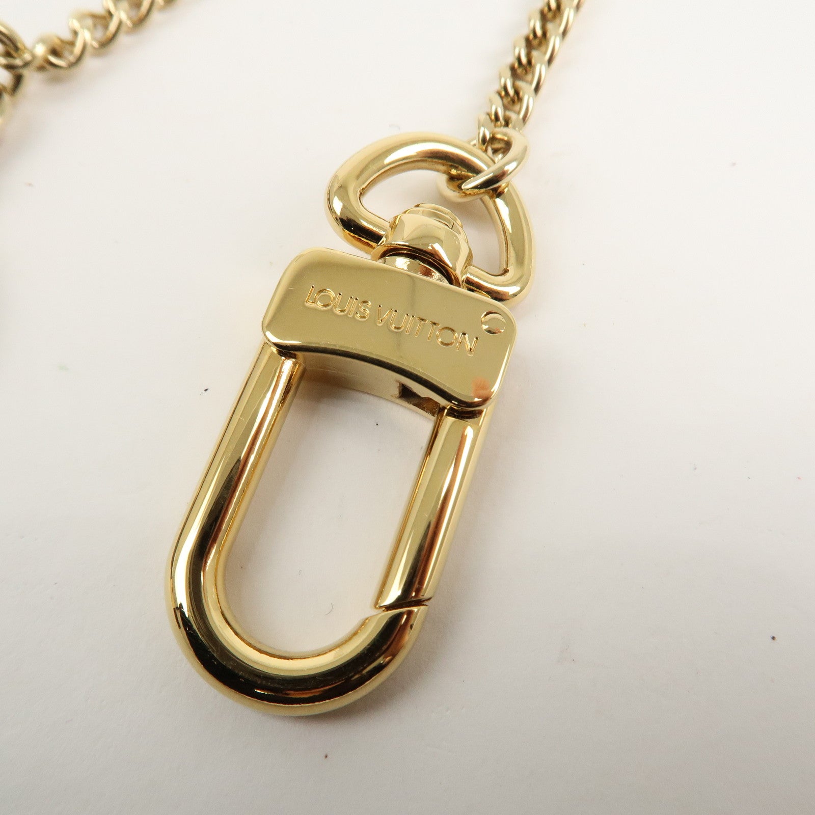 Louis Vuitton Chenne Ano Cles Key Chain Key Charm Gold M58021 Used