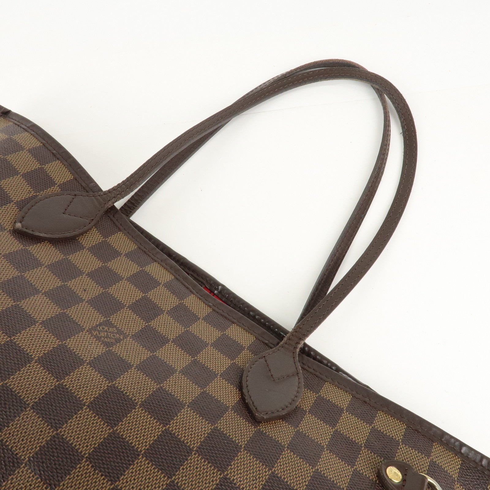 Louis Vuitton Damier Neverfull MM Tote Bag Damier Ebene N51105 Used