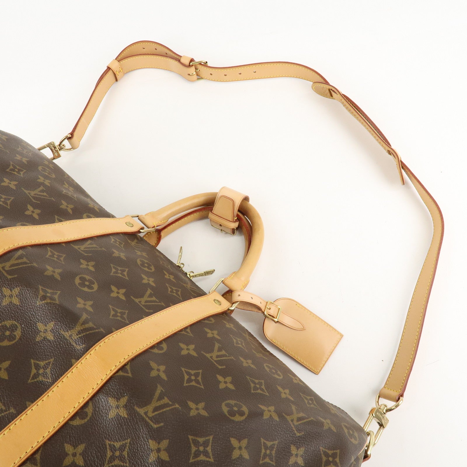 Louis Vuitton Monogram Keep All Bandouliere 50 Boston Bag M41416 Used