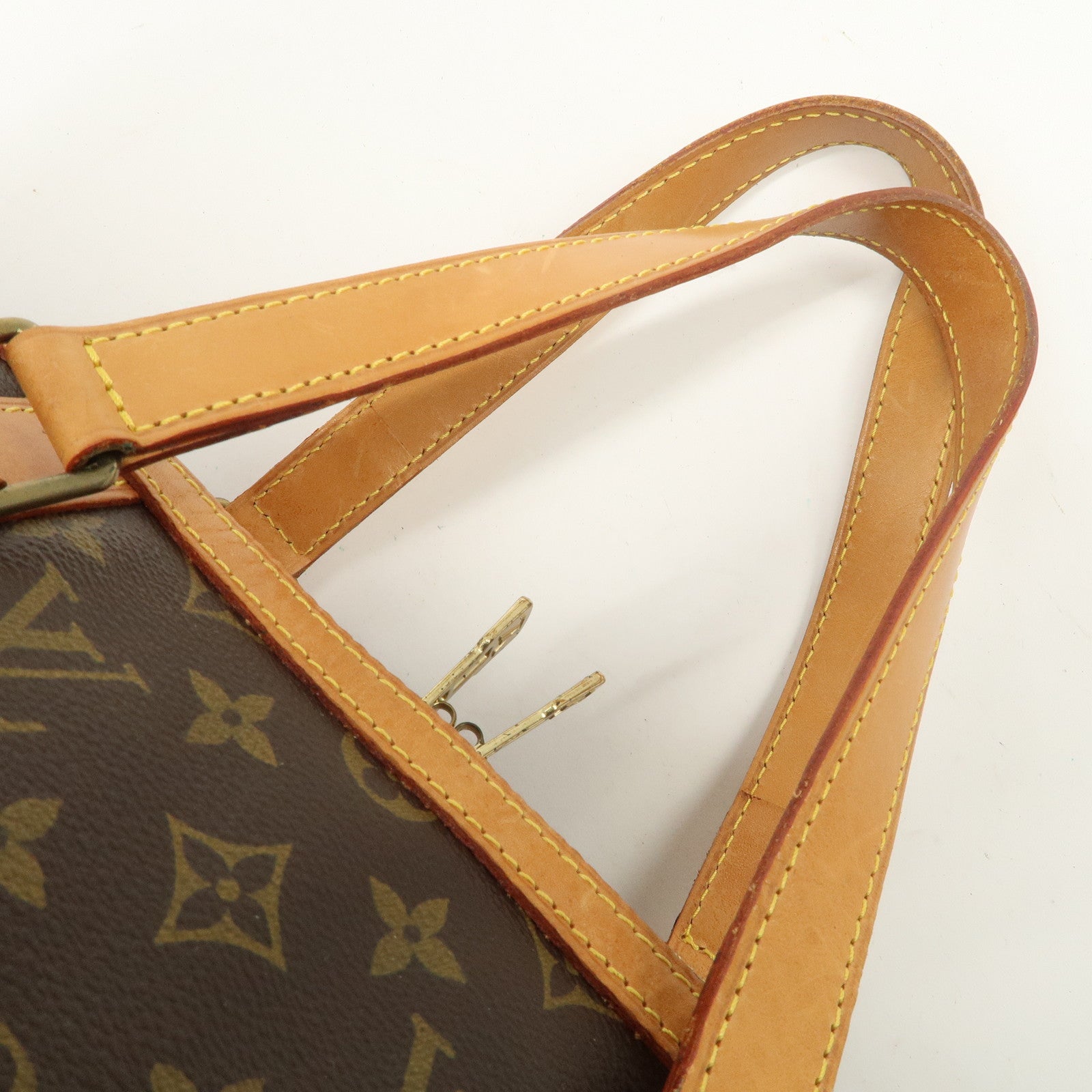 Louis Vuitton Monogram Sac Souple 45 Boston Bag Brown M41624 Used