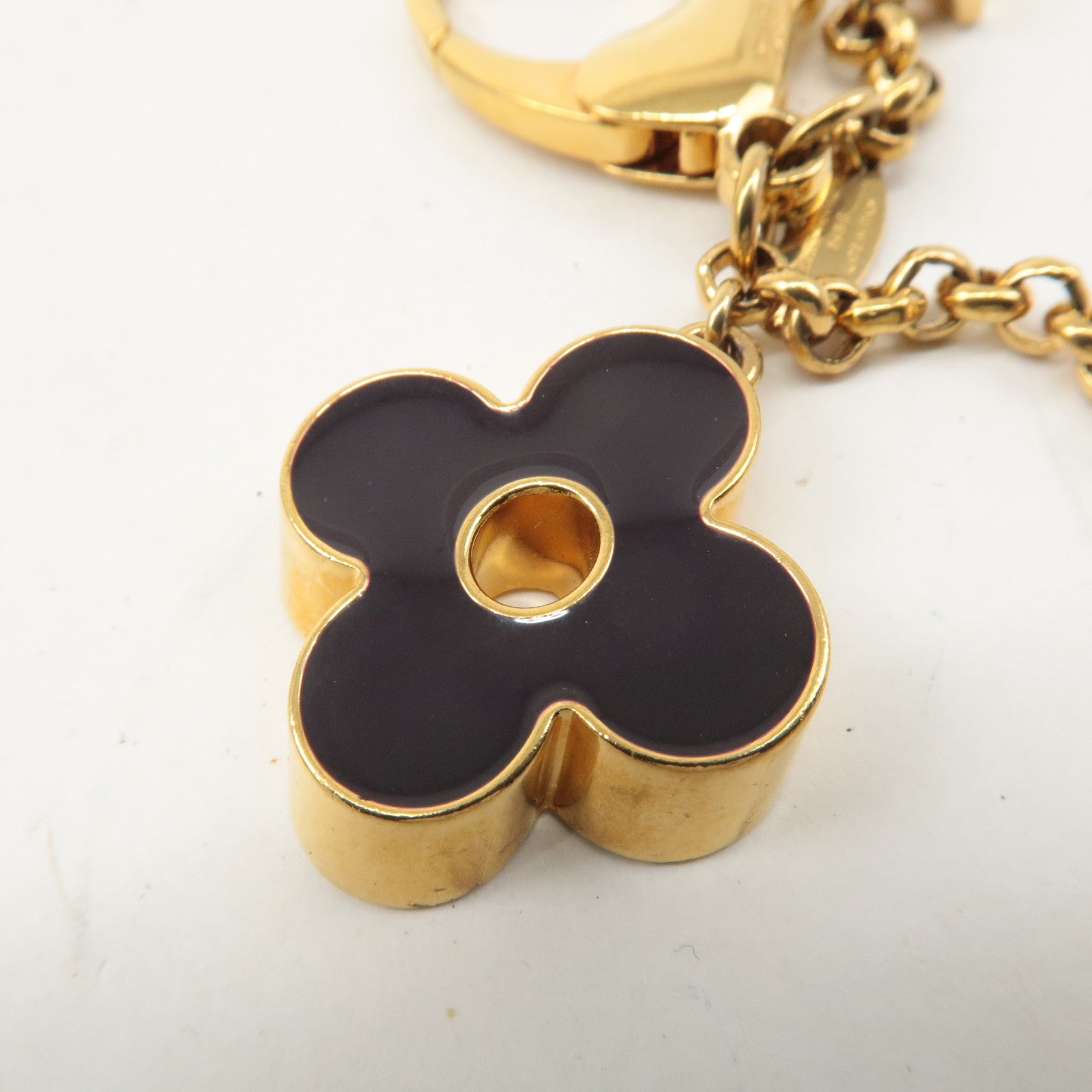 Louis Vuitton Fleur de Monogram Key Chain Bag Charm M67119