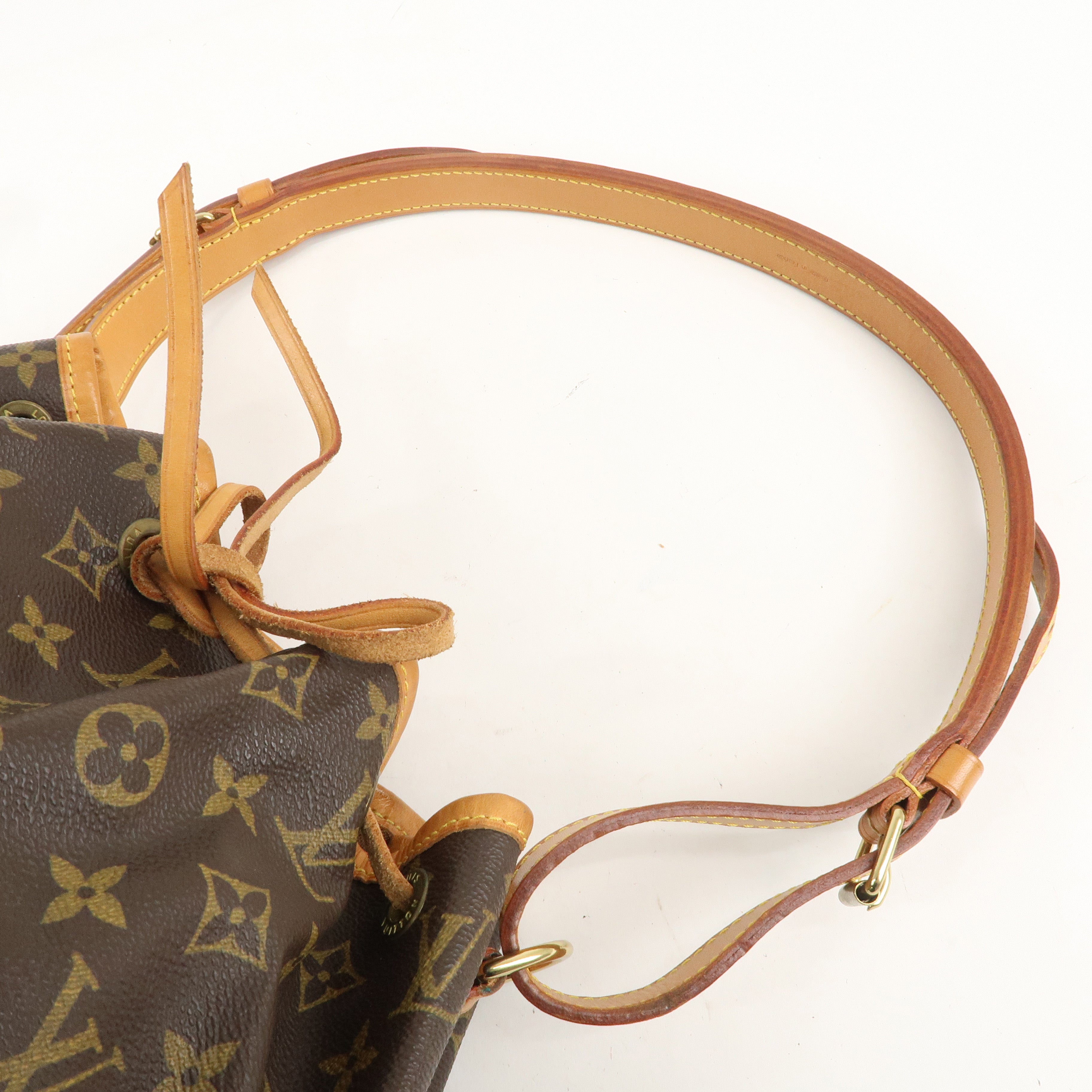 Louis Vuitton Monogram Petit Noe Shoulder Bag Brown M42226