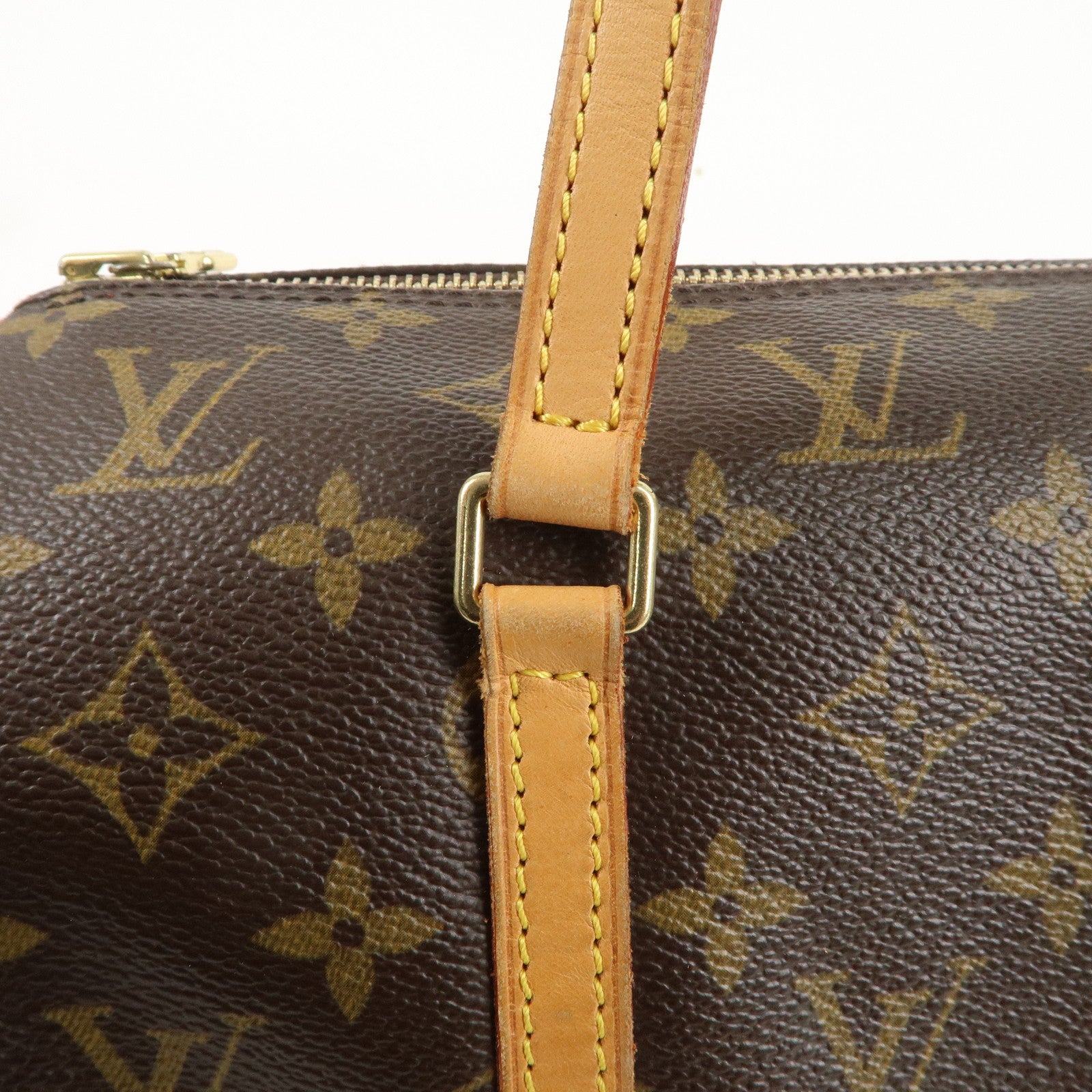 Louis Vuitton Monogram Papillon 30 Hand Bag 
Pouch Brown M51385