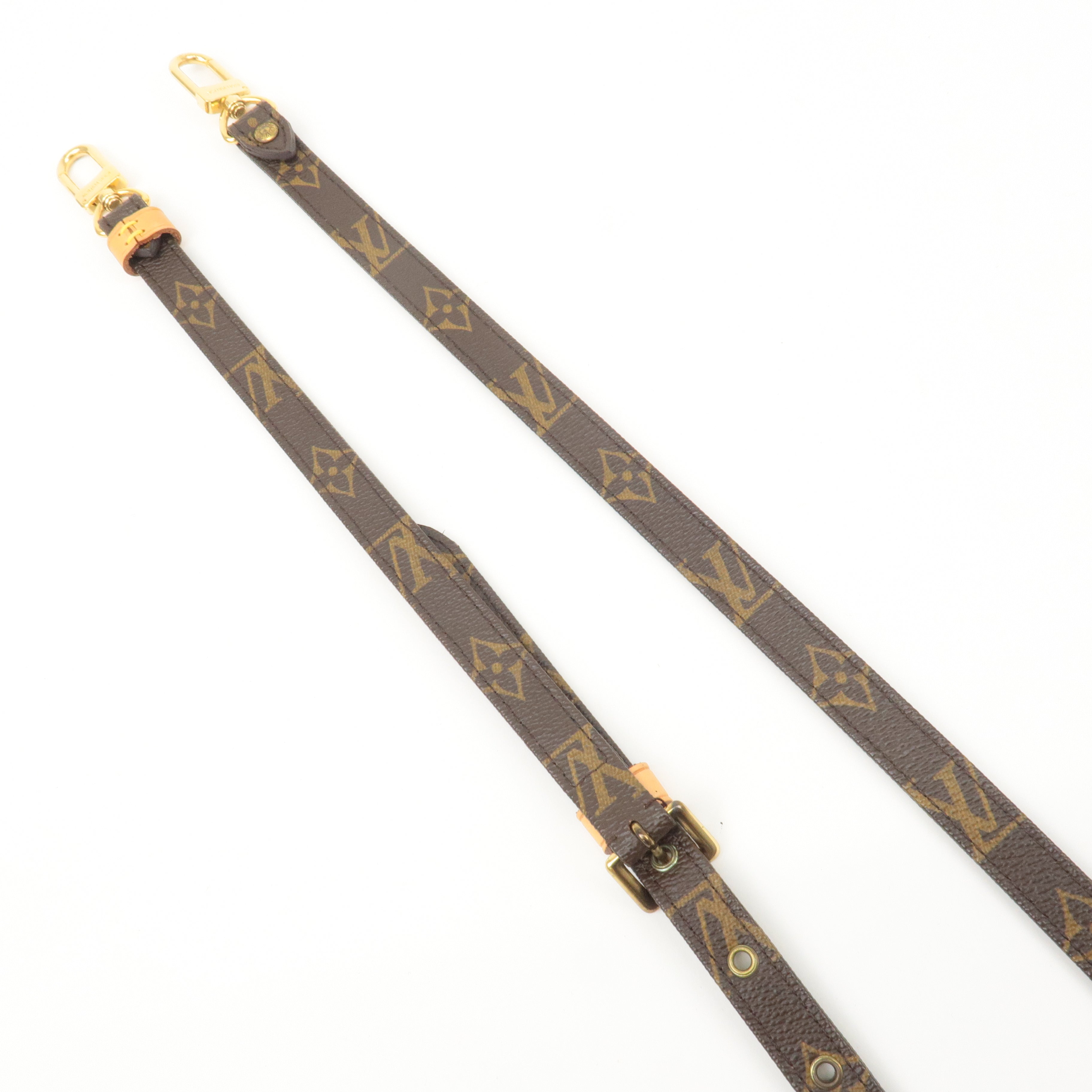 Louis Vuitton Monogram Adjustable Shoulder Strap Brown J52315