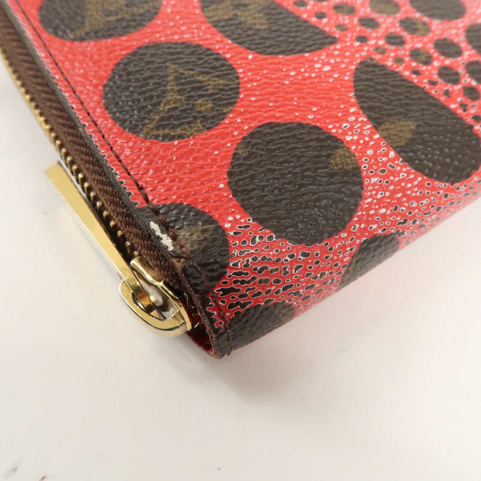 Louis Vuitton Monogram Yayoi Kusama Pumpkin Dots Zippy Wallet