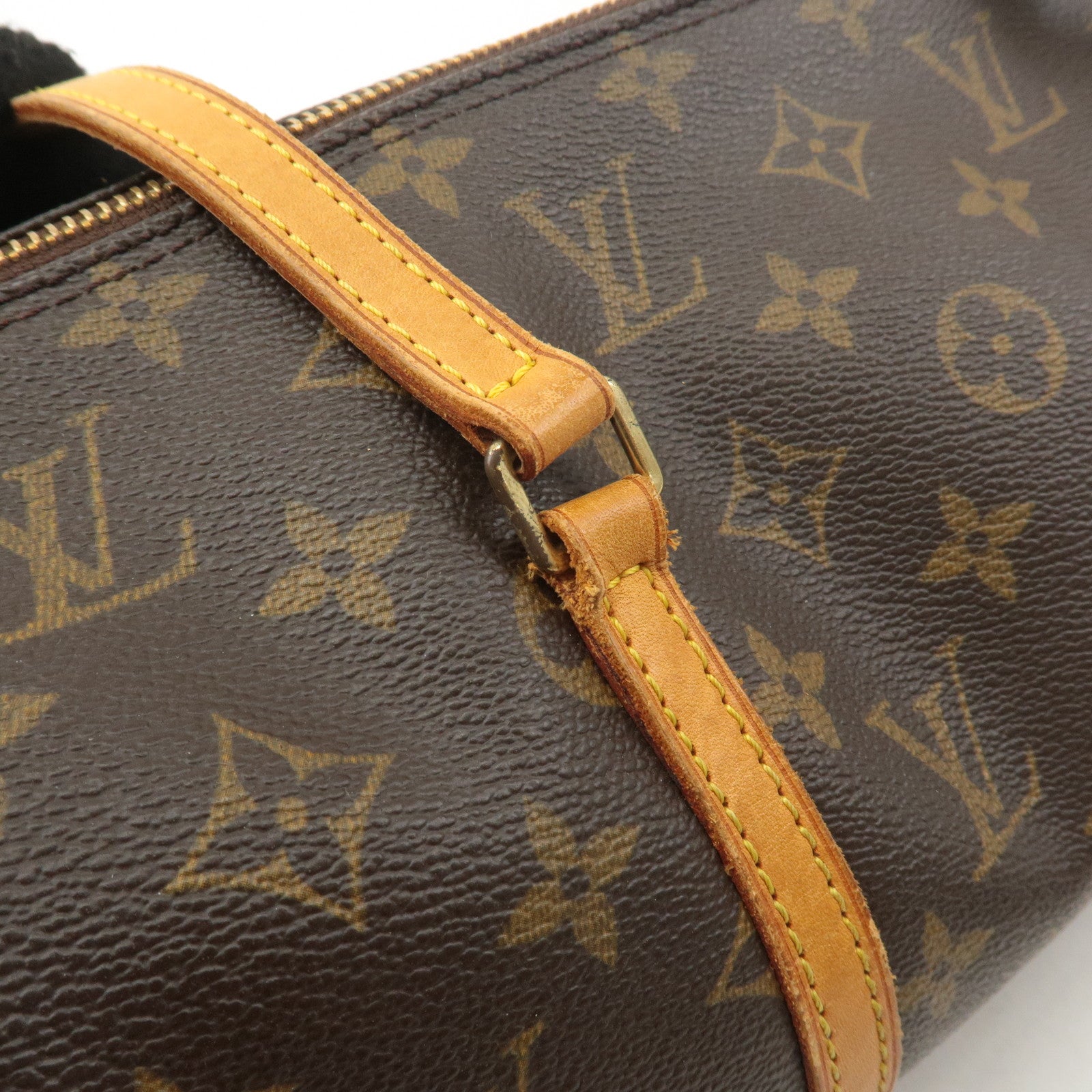 Louis Vuitton Monogram Papillon 30 Hand Bag 
Pouch Brown M51385