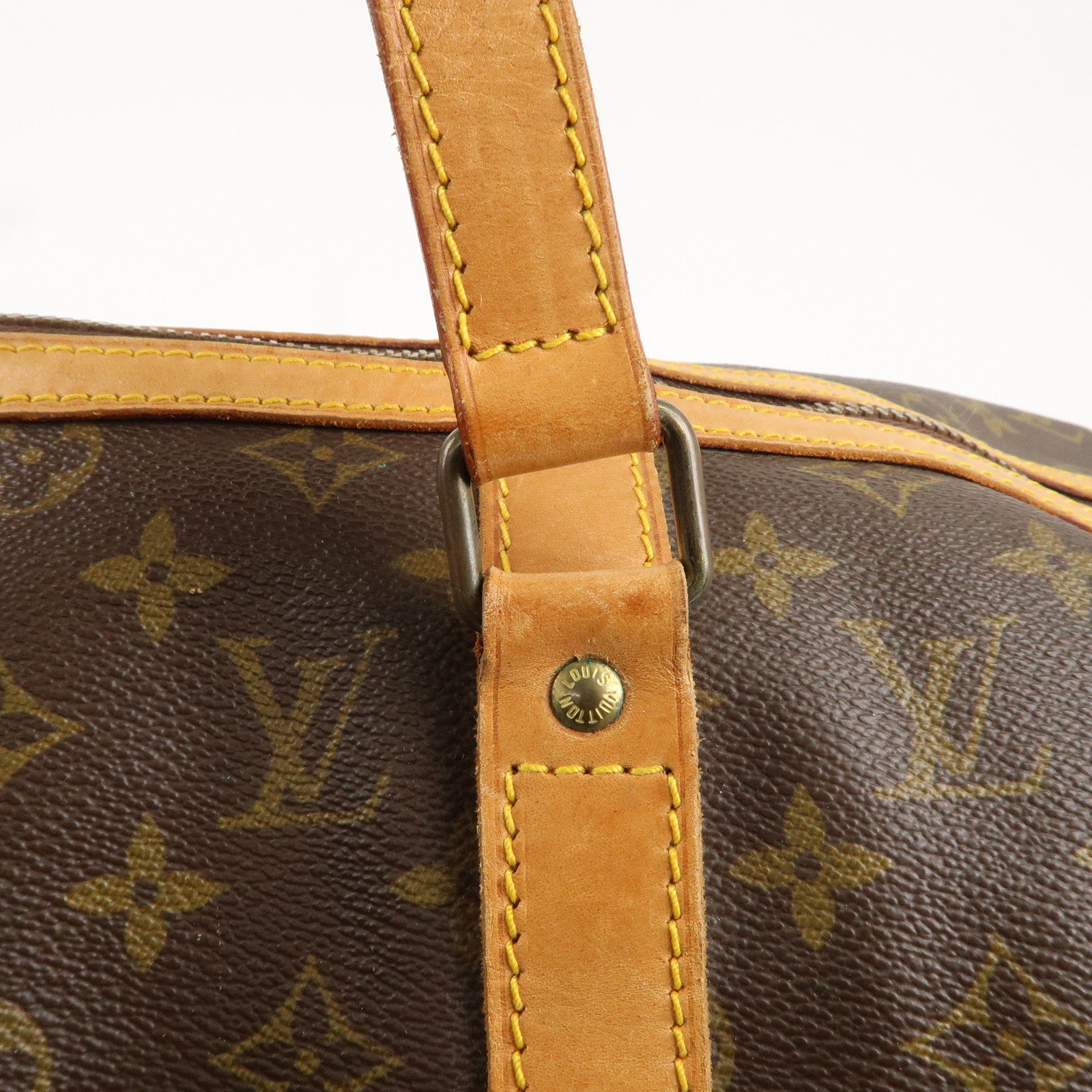 Louis Vuitton Monogram Sac Souple 45 Boston Bag Brown M41624