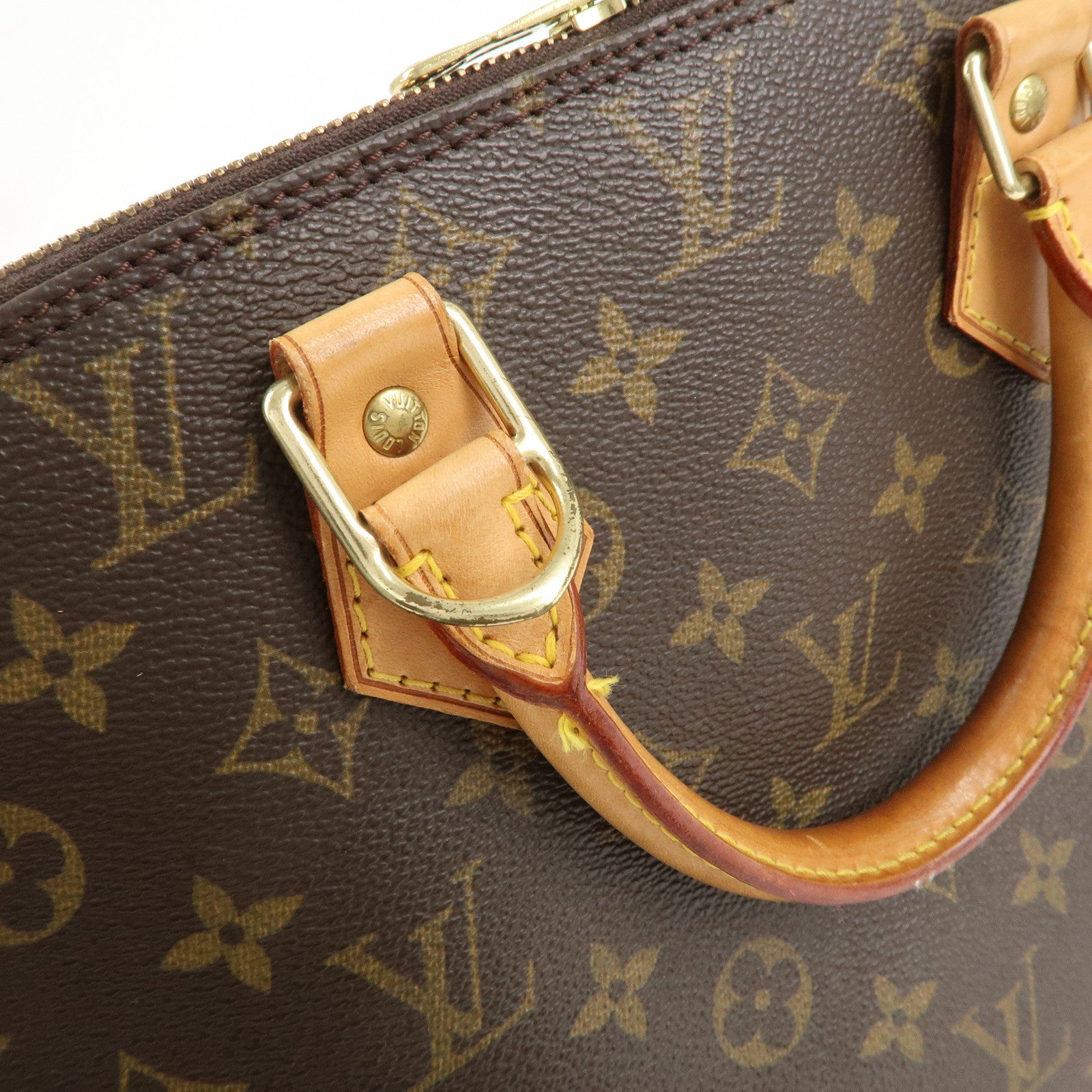 Louis Vuitton Monogram Alma Hand Bag Brown M51130