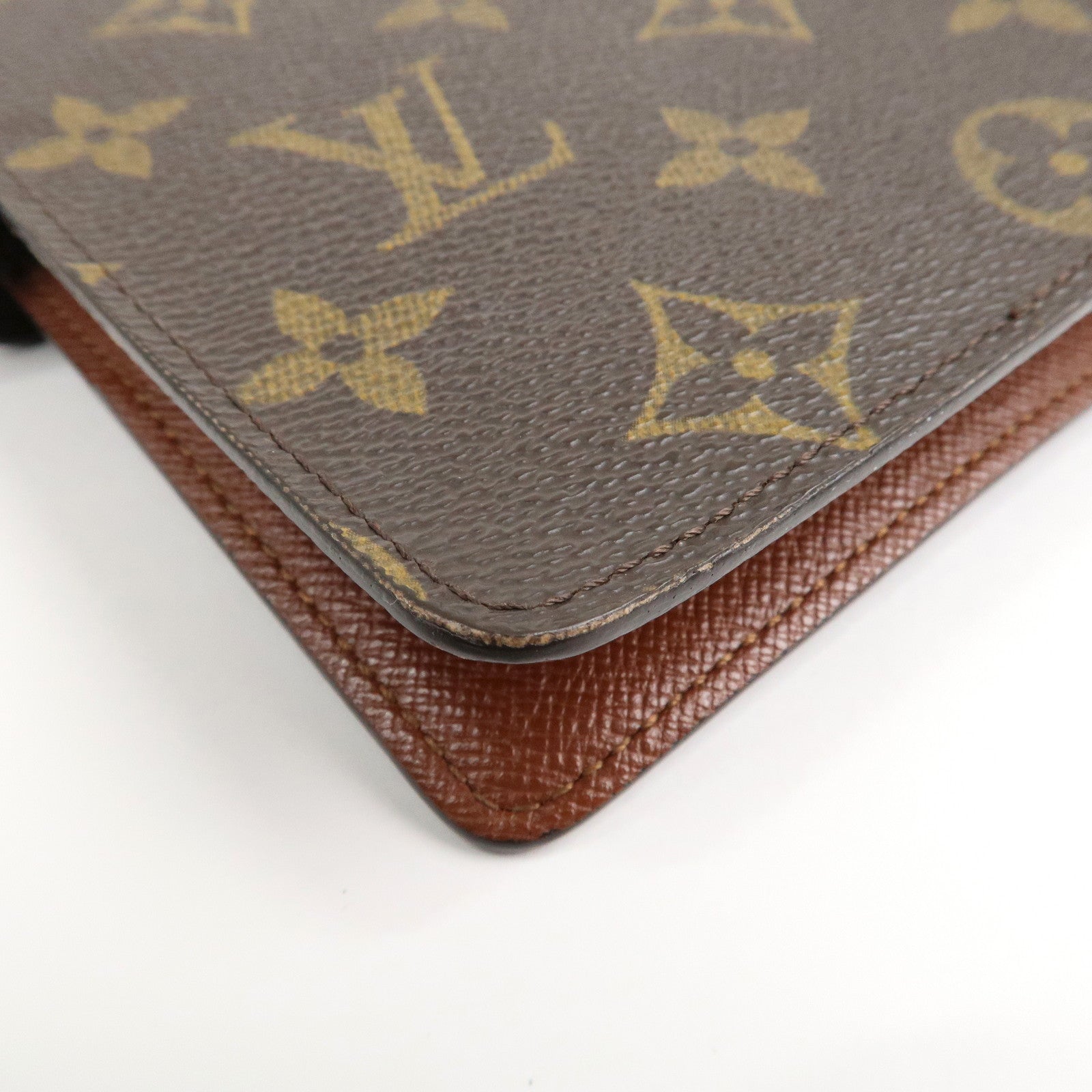 Louis Vuitton Monogram Agenda MM Planner Cover Brown R20105 Used