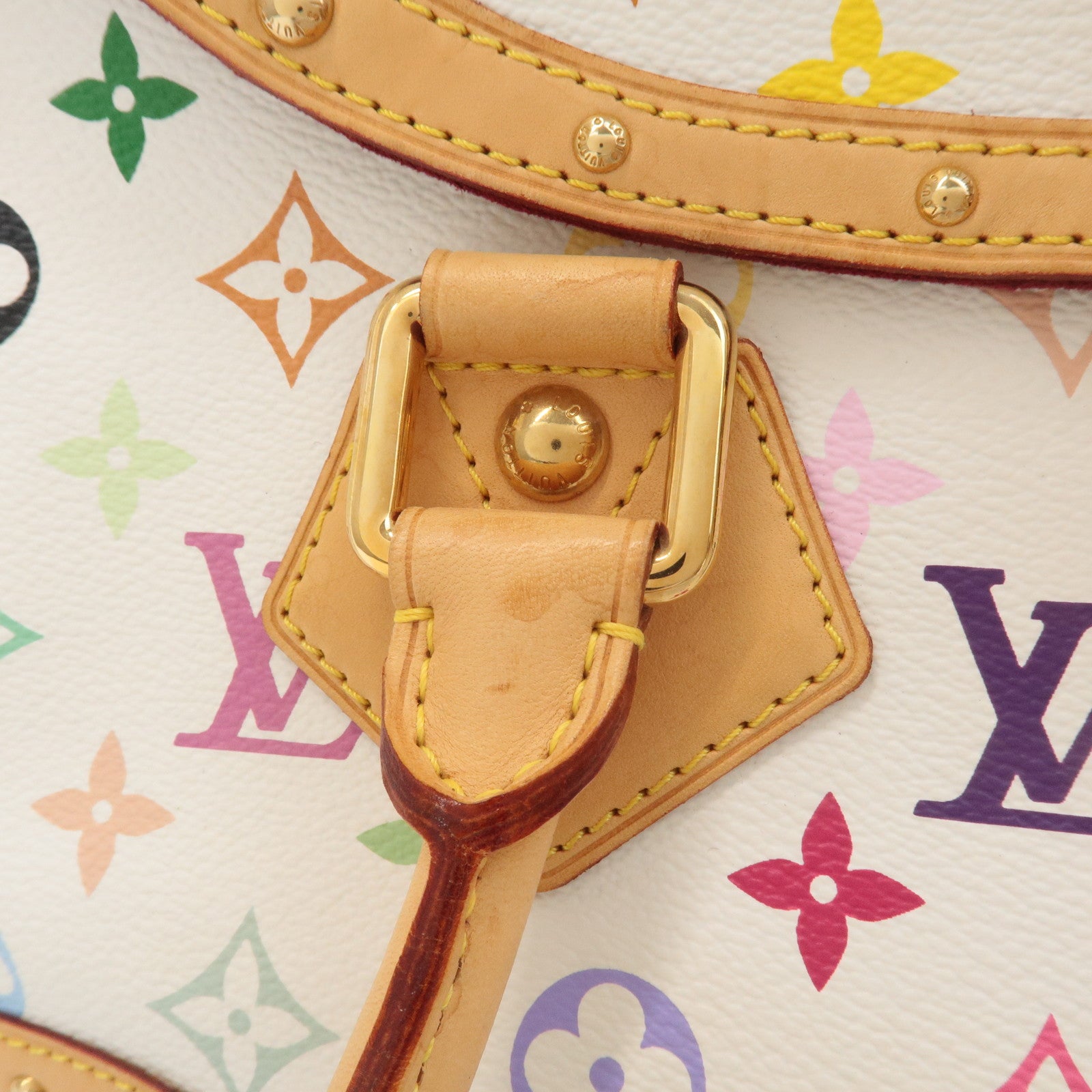 Louis Vuitton Monogram Multicolor Beverly GM Hand Bag Blanc M40201