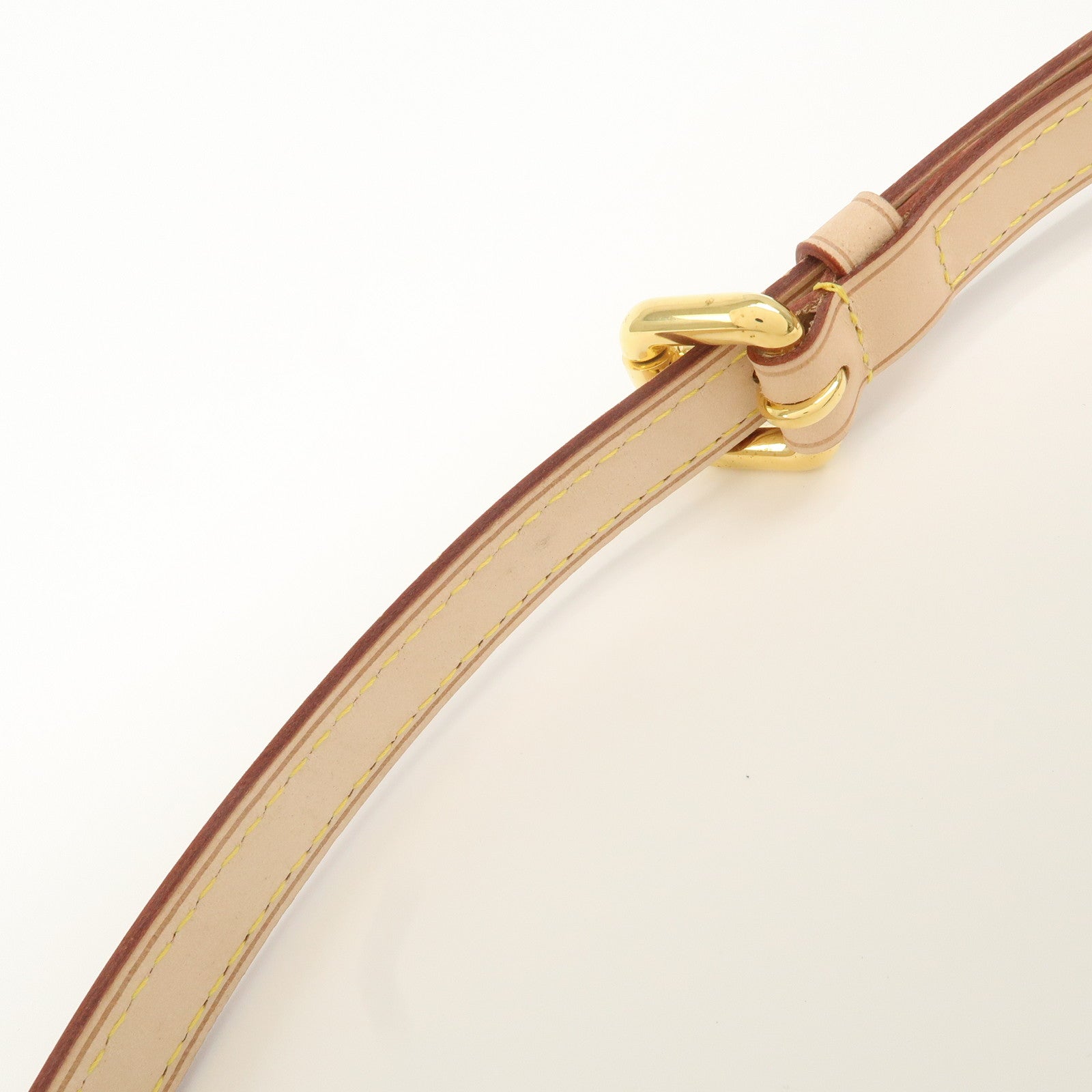 Louis Vuitton Leather Adjustable Shoulder Strap Natural Used