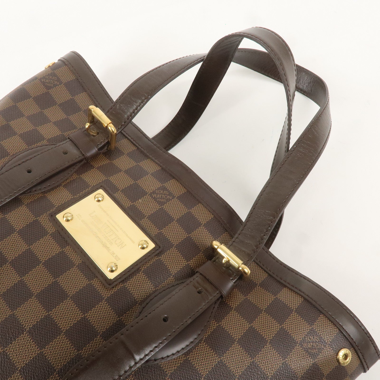 Louis Vuitton Damier Hampstead MM Tote Bag Brown N51206