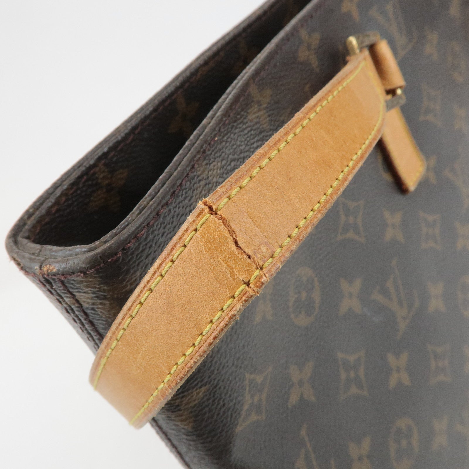 Louis Vuitton Monogram Luco Tote Bag Hand Bag Brown M51155 Used