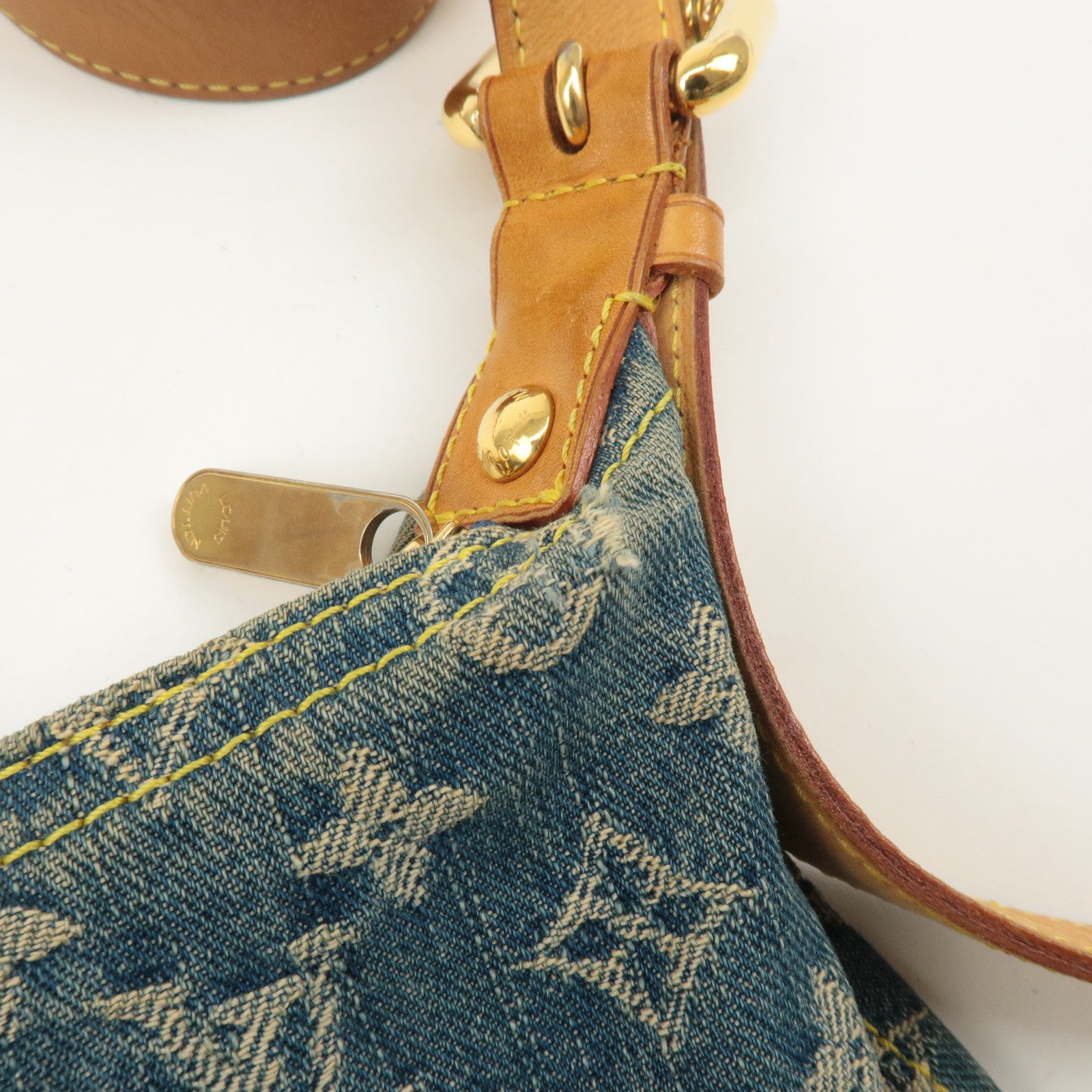 Louis Vuitton Monogram Denim Baggy GM Shoulder Bag M95048