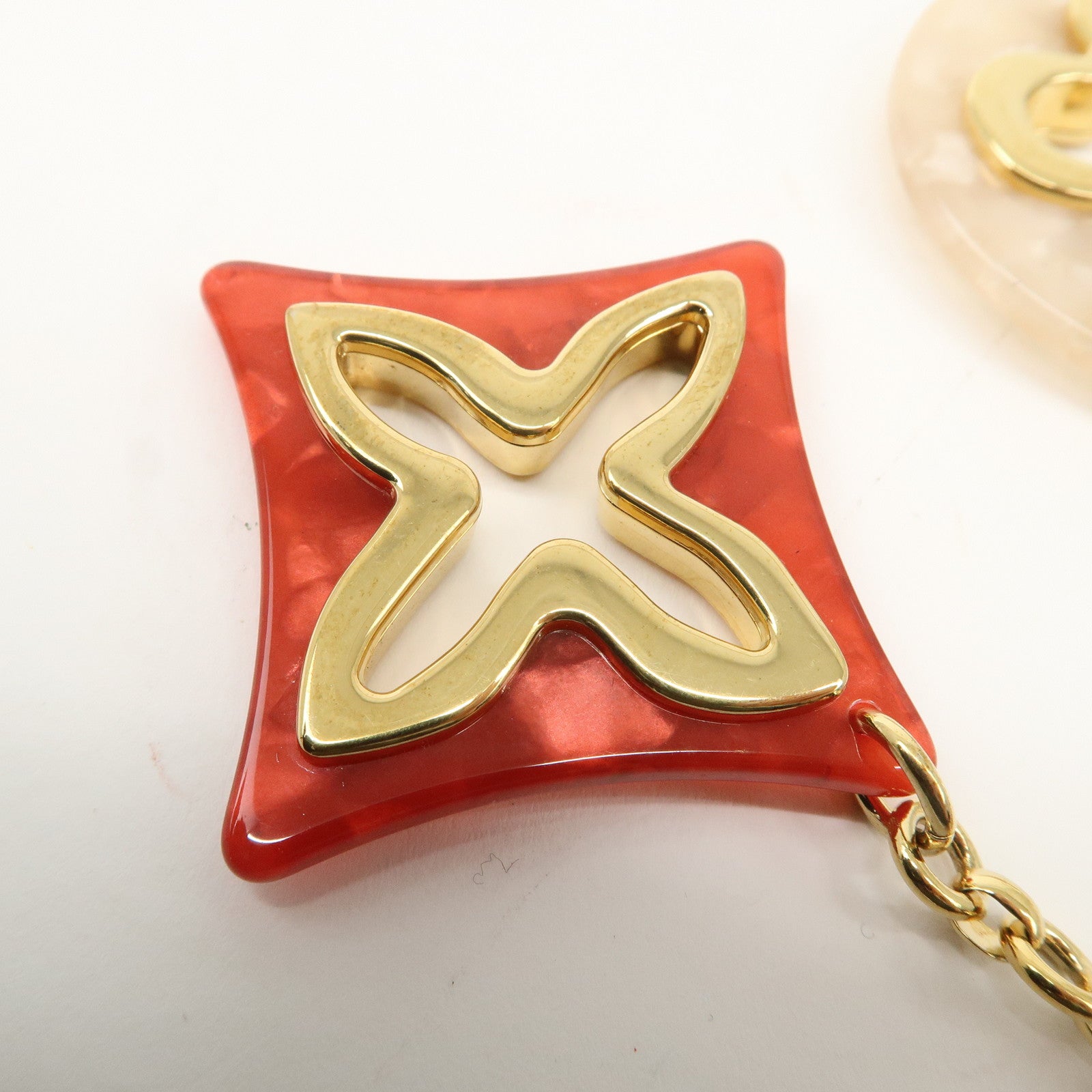 Louis Vuitton Bijoux Sac Insolence Bag Charm Gold Pink Red M67947