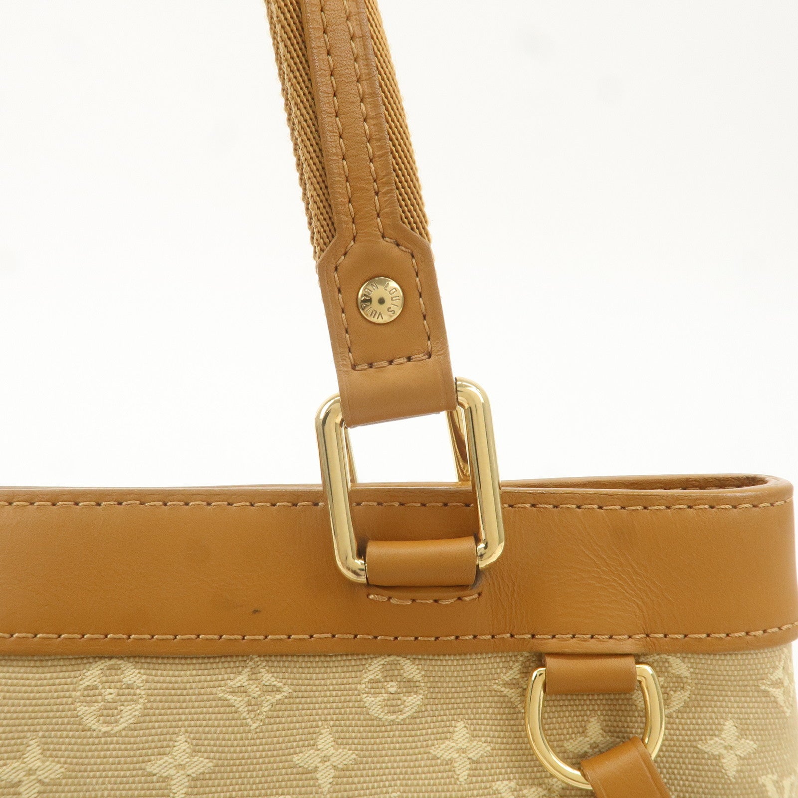 Louis Vuitton Monogram Mini Lucille PM Hand Bag Beige M92684