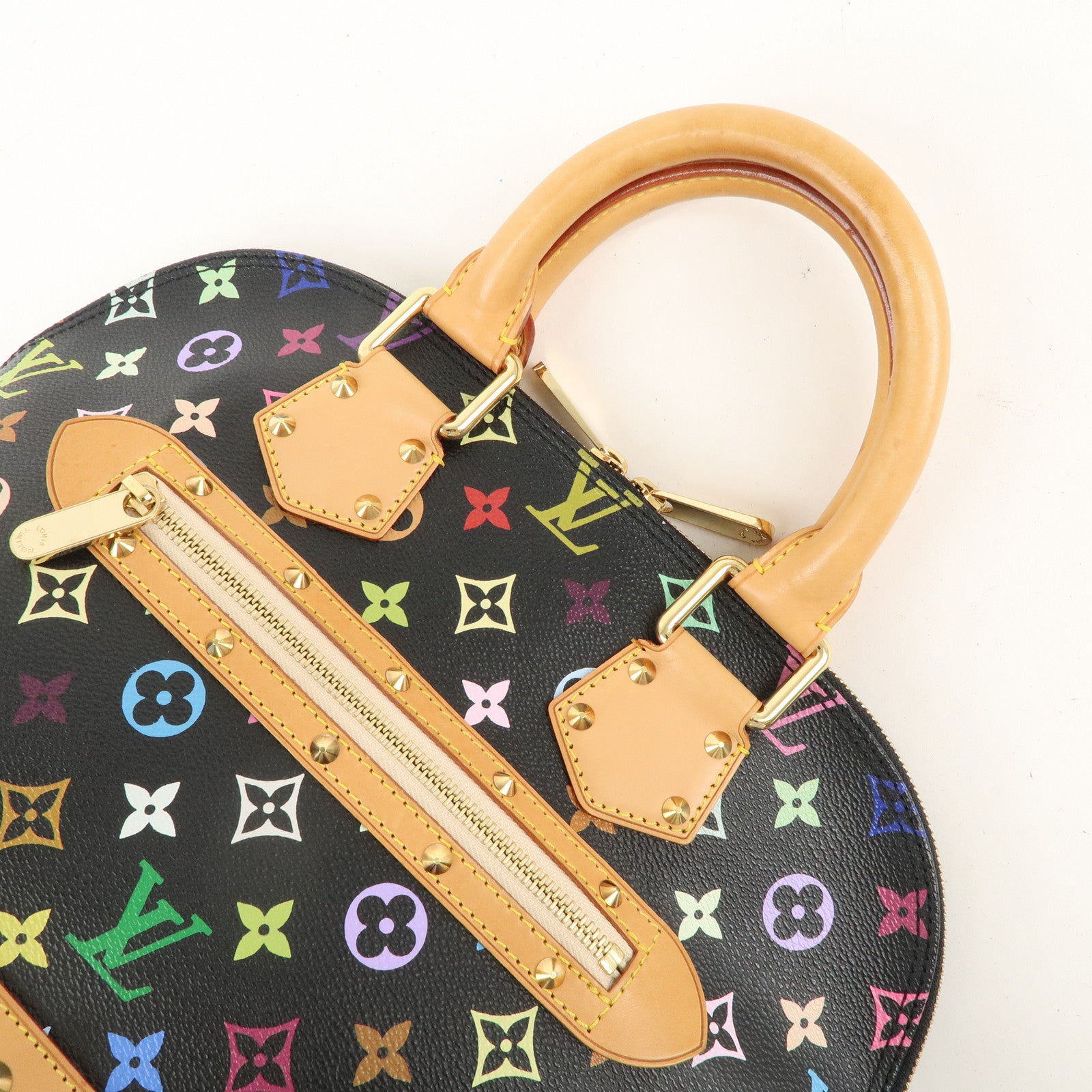 Louis Vuitton Monogram Multi Color Alma Hand Bag Noir M92646