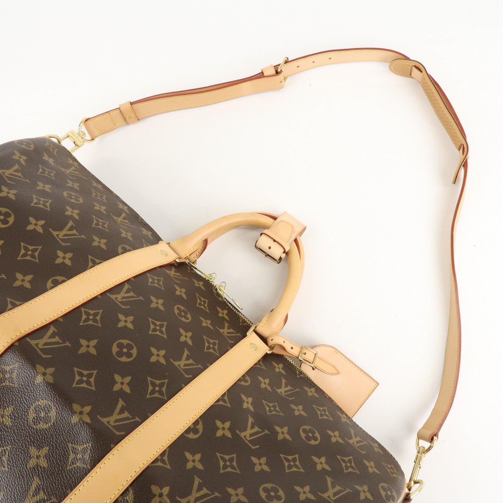 Louis Vuitton Monogram Keep All Bandouliere 50 Boston Bag M41416 Used