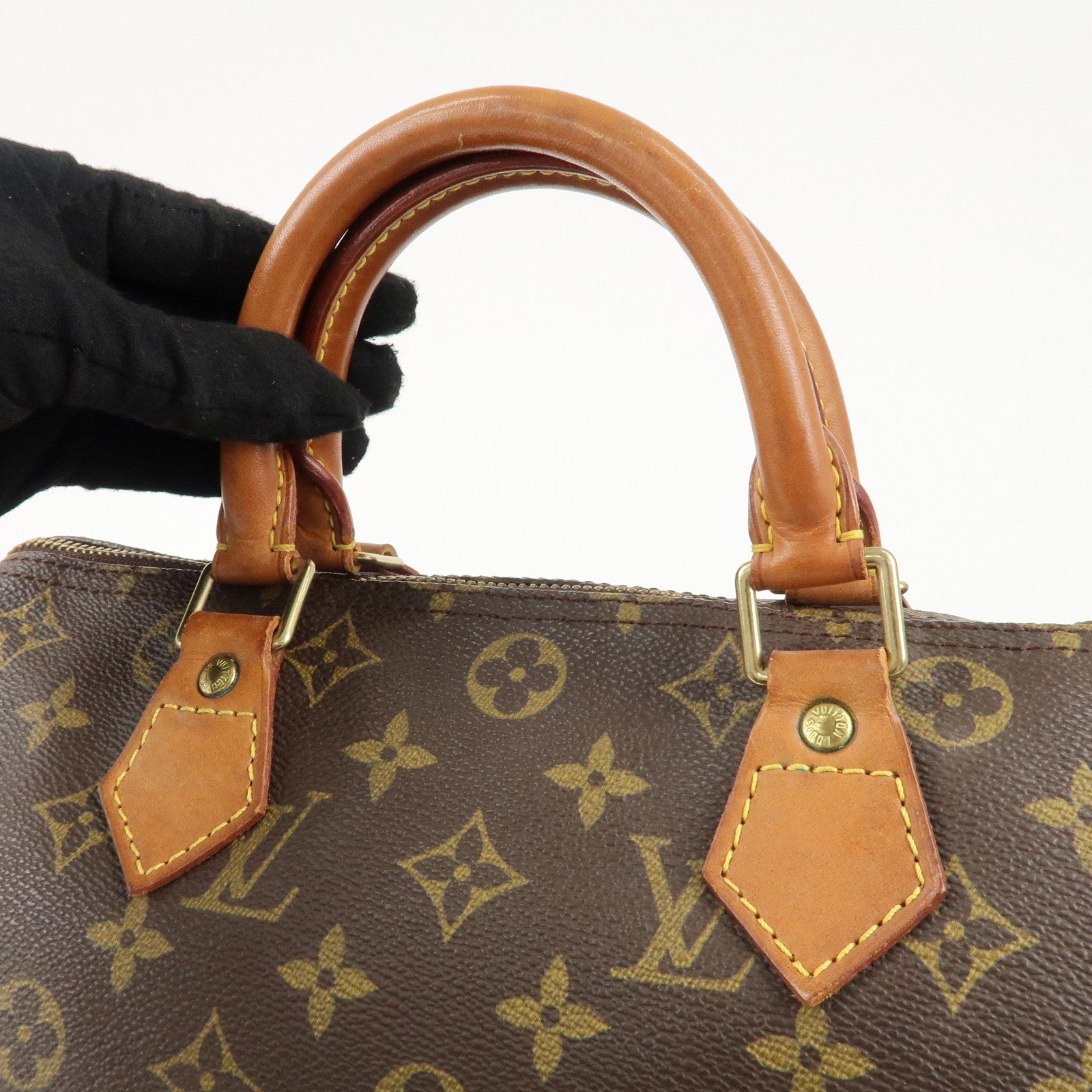 Louis Vuitton Monogram Speedy 30 Hand Bag Boston Bag M41526 Used