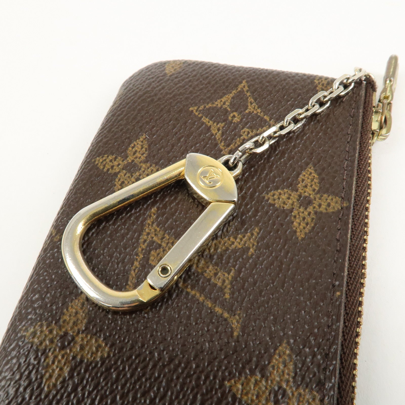 Louis Vuitton Monogram Pochette Cles Coin Case Key Case M62650 Used