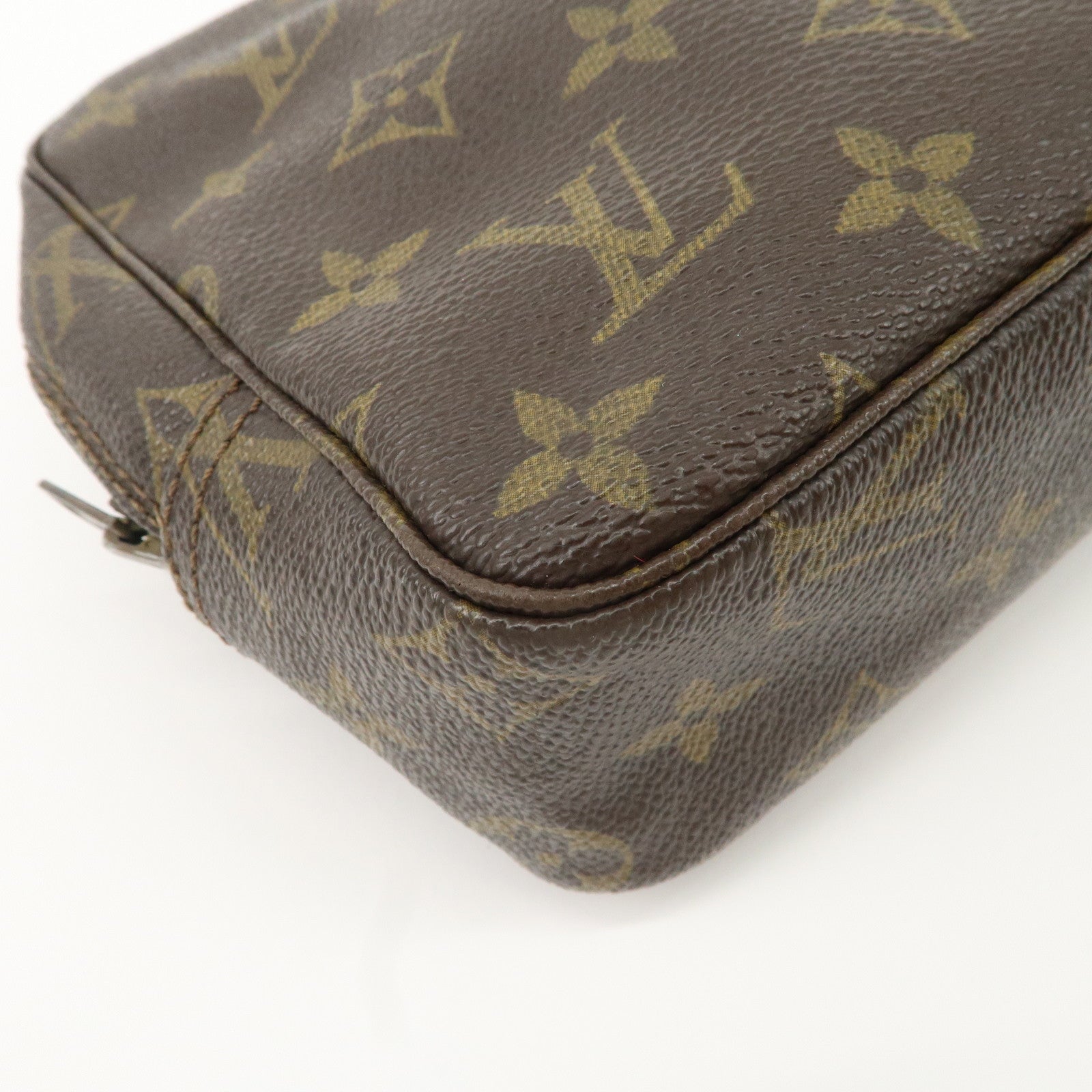 Louis Vuitton Monogram Trousse Toilette 23 Pouch Brown M47524 Used