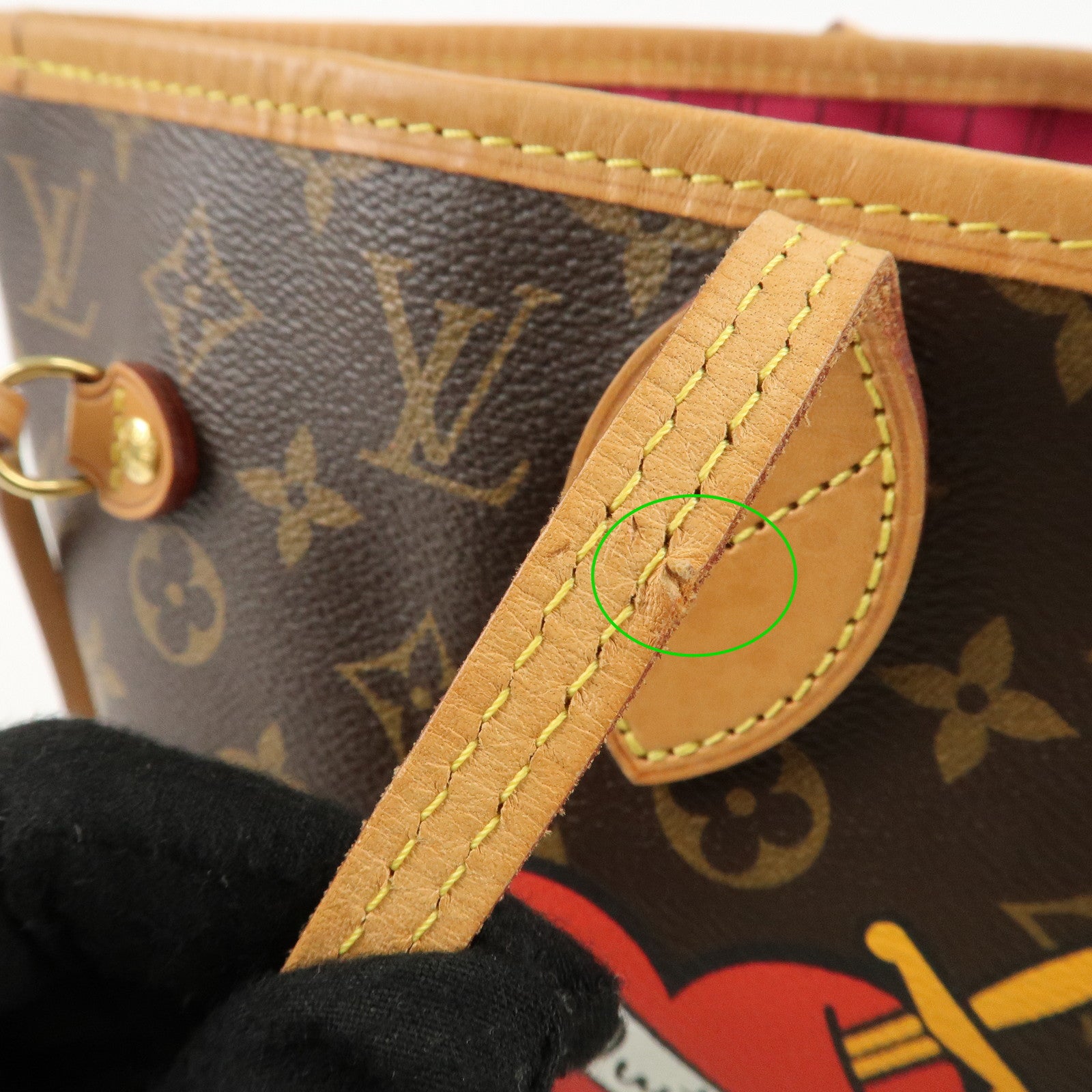 Louis Vuitton Monogram Patches Neverfull MM Tote Bag Pouch M43988