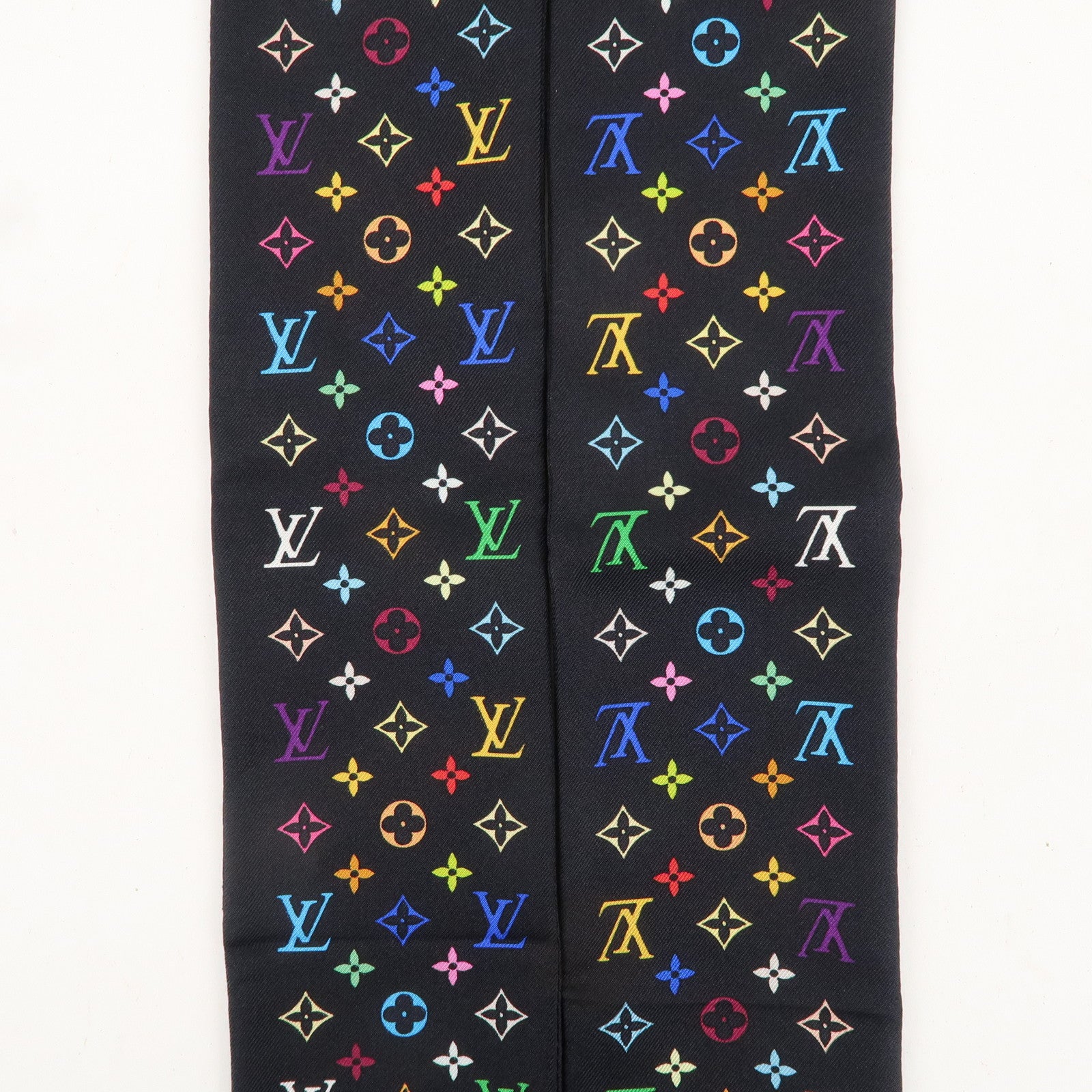 Louis Vuitton Bandeau Monogram Multicolor Scarf Noir M71992