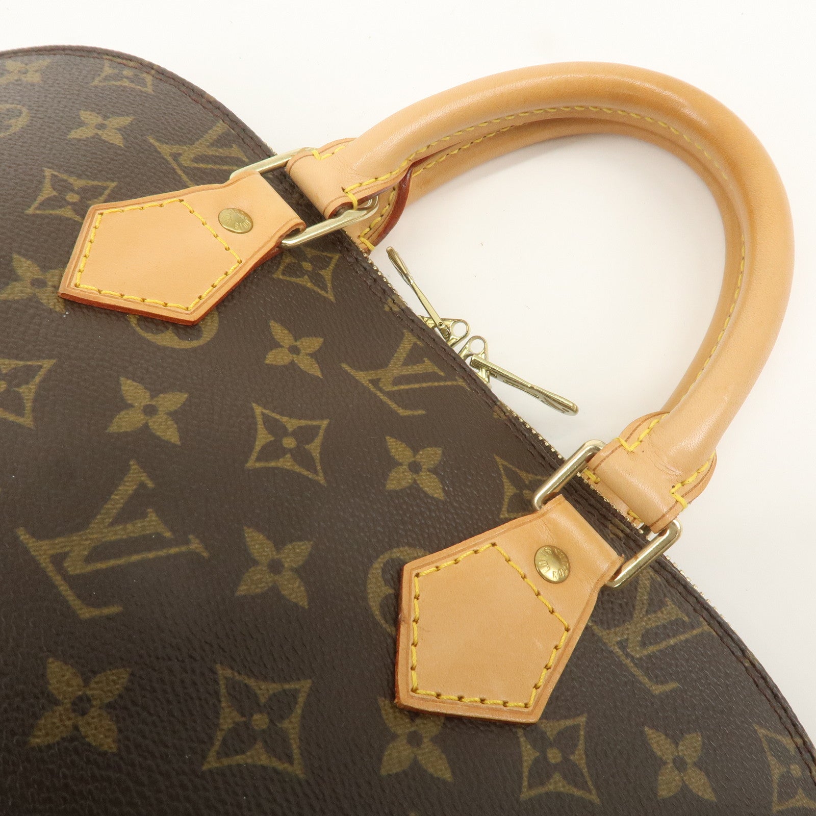 Louis Vuitton Monogram Alma Hand Bag Brown Brown M51130