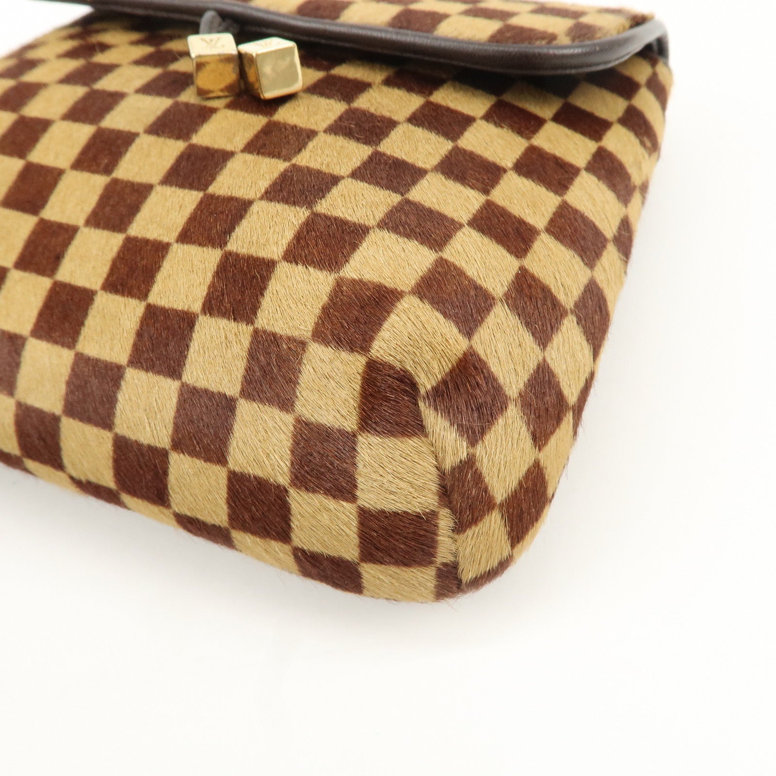 Louis Vuitton Damier Sauvage Gazelle Beige Shoulder Bag M92130