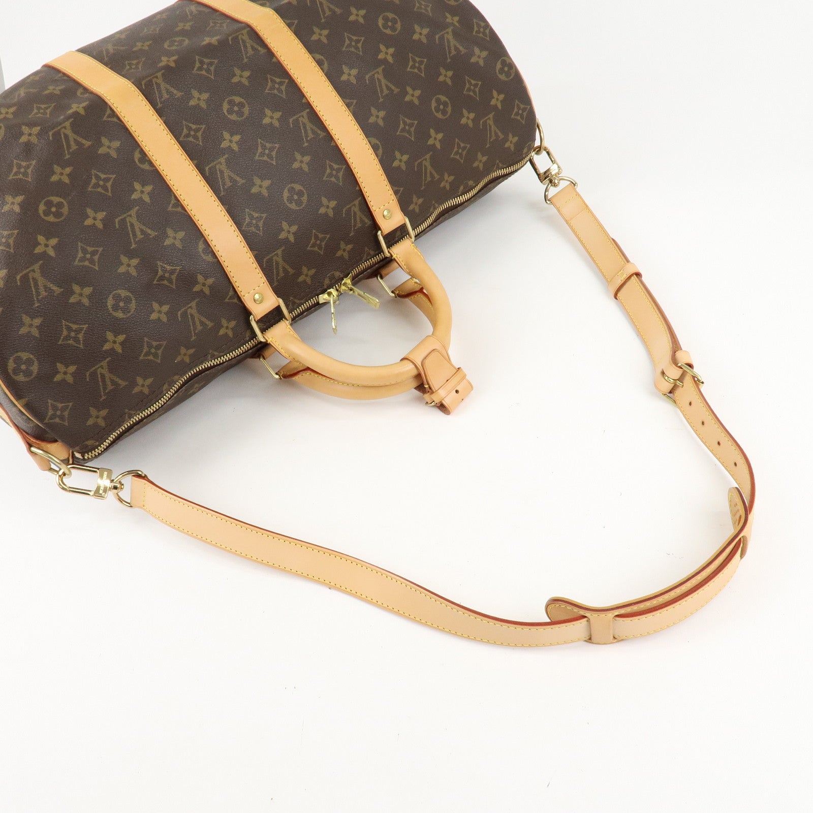 Louis Vuitton Monogram Keep All Bandouliere 50 Boston Bag M41416 Used