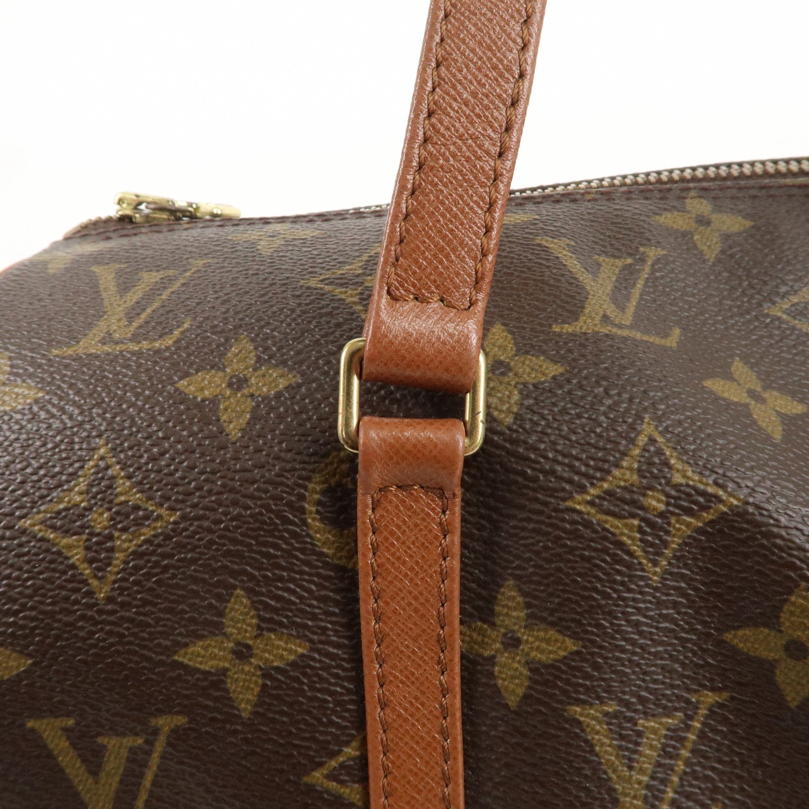 Louis Vuitton Monogram Papillon 30 Hand Bag 
Pouch Brown M51365