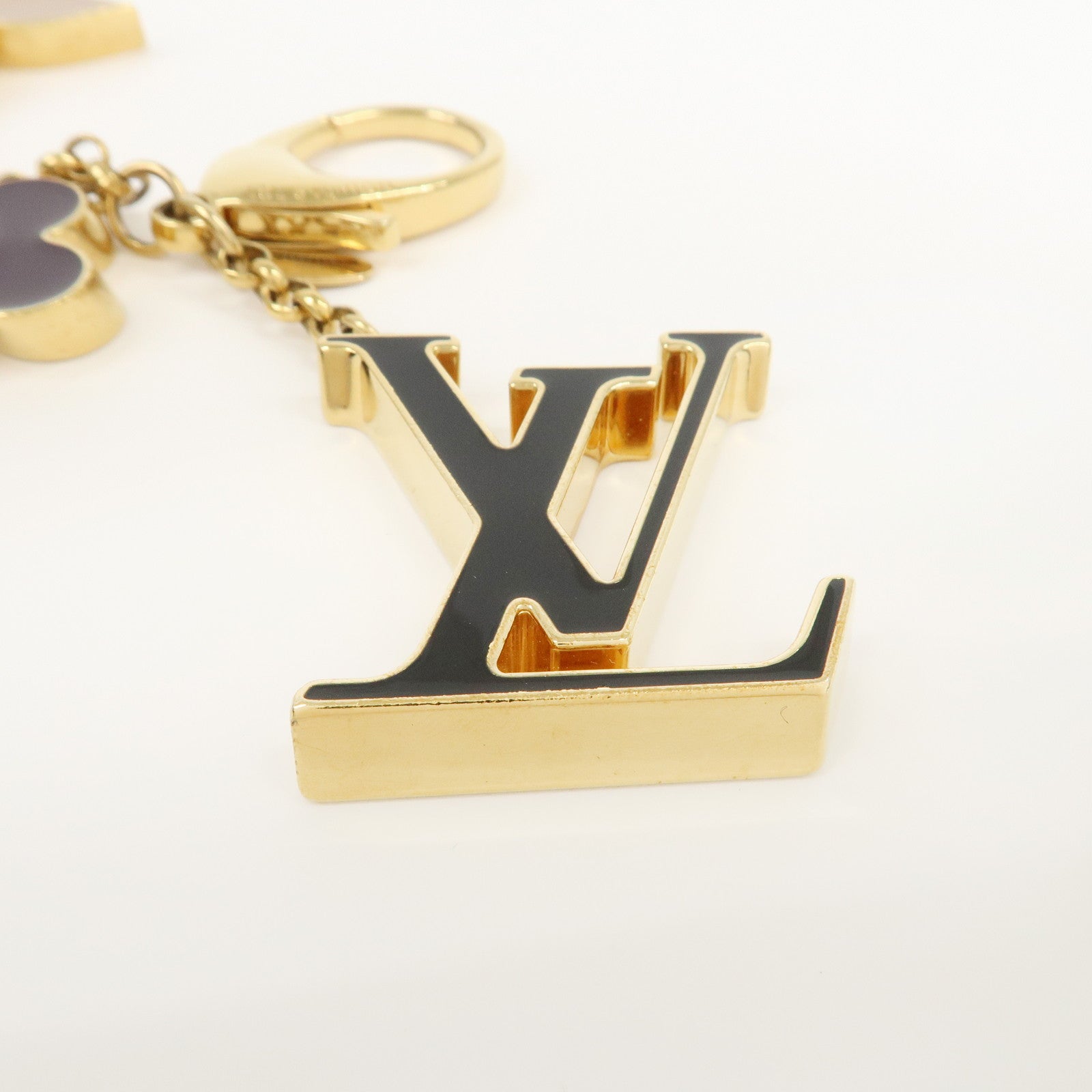 Louis Vuitton Fleur de Monogram Key Chain Bag Charm M67119 Used