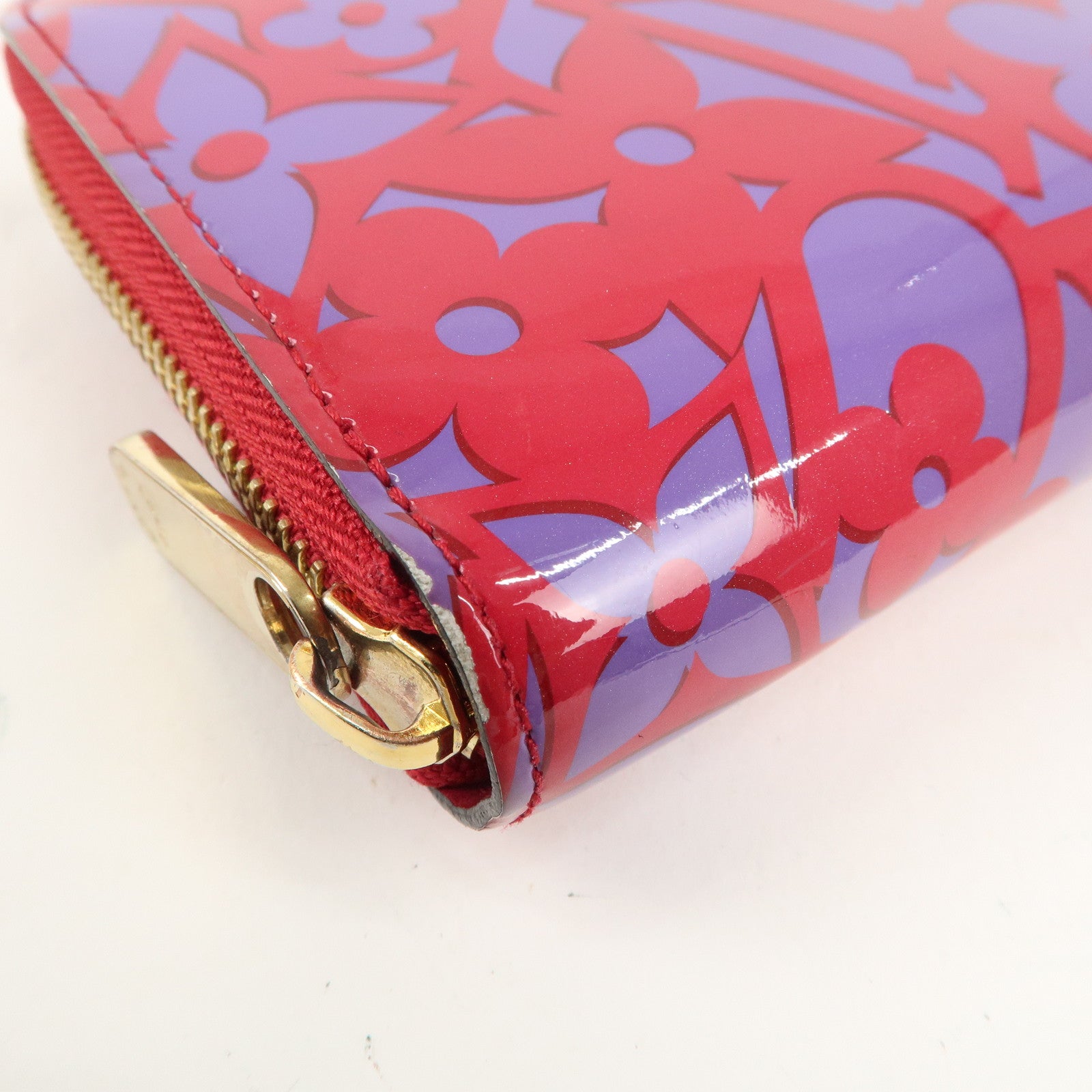 Louis Vuitton Monogram Vernis Sweet Zippy Wallet RoseIndien M90123