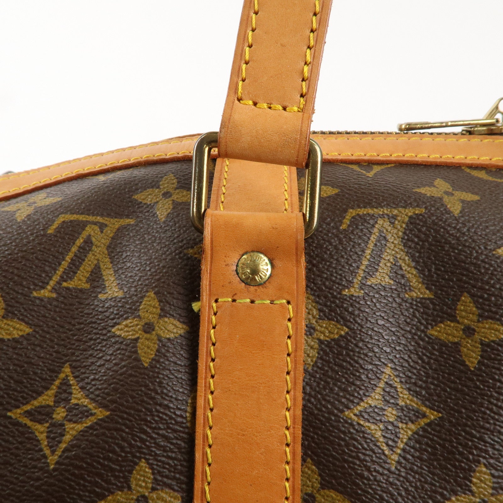 Louis Vuitton Monogram Sac Souple 45 Boston Bag Brown M41624