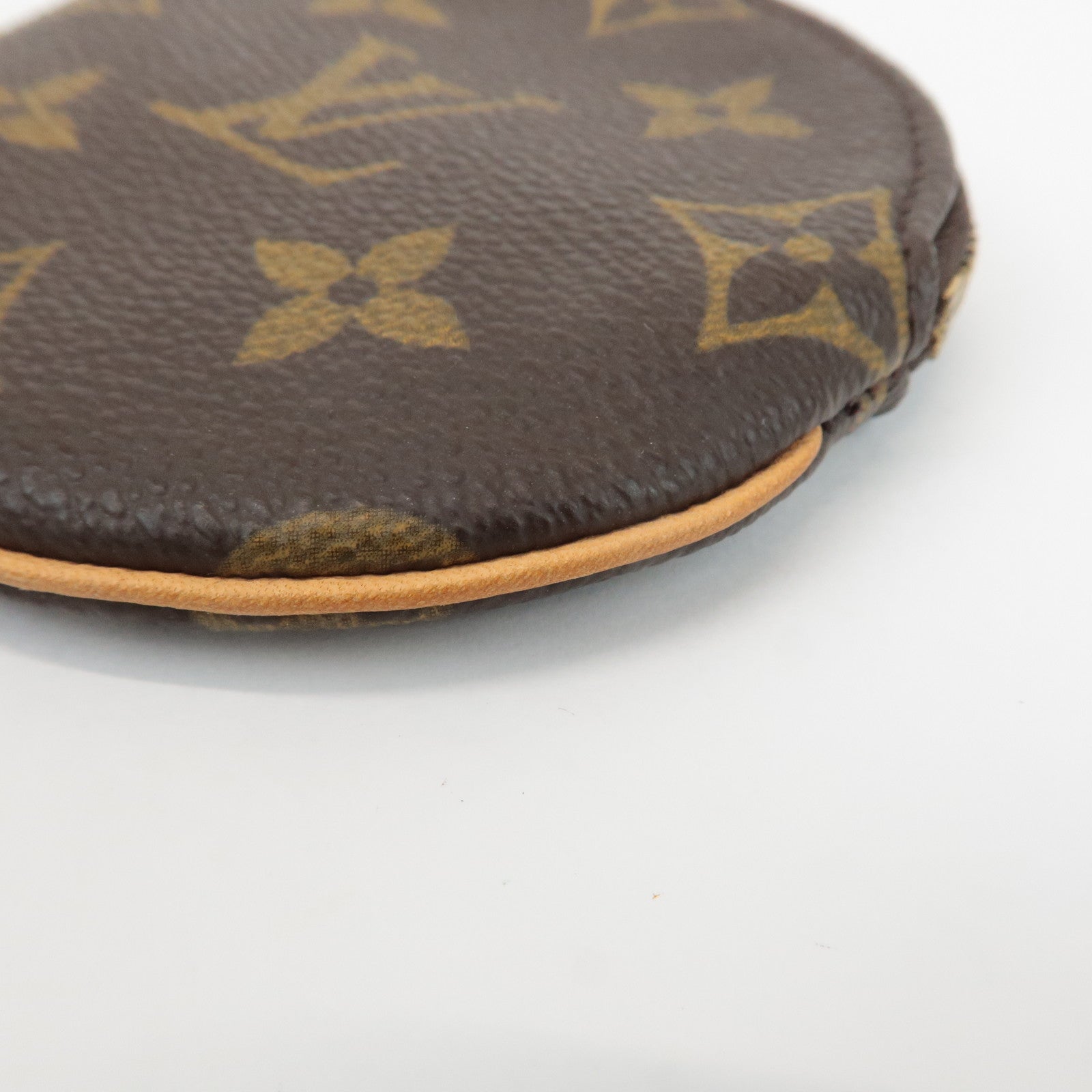 Louis Vuitton Monogram Porte Monnaie Rond Coin Case M61926 Used