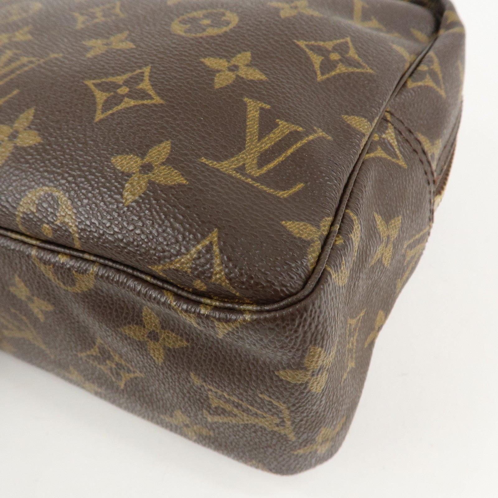 Louis Vuitton Monogram Trousse Toilette 28 Pouch Brown M47522 Used