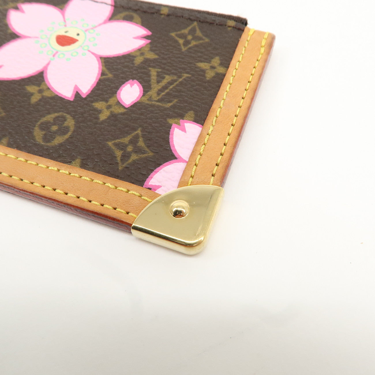 Louis Vuitton Cherry Blossom Pochette Cles Coin Case M92015 Used