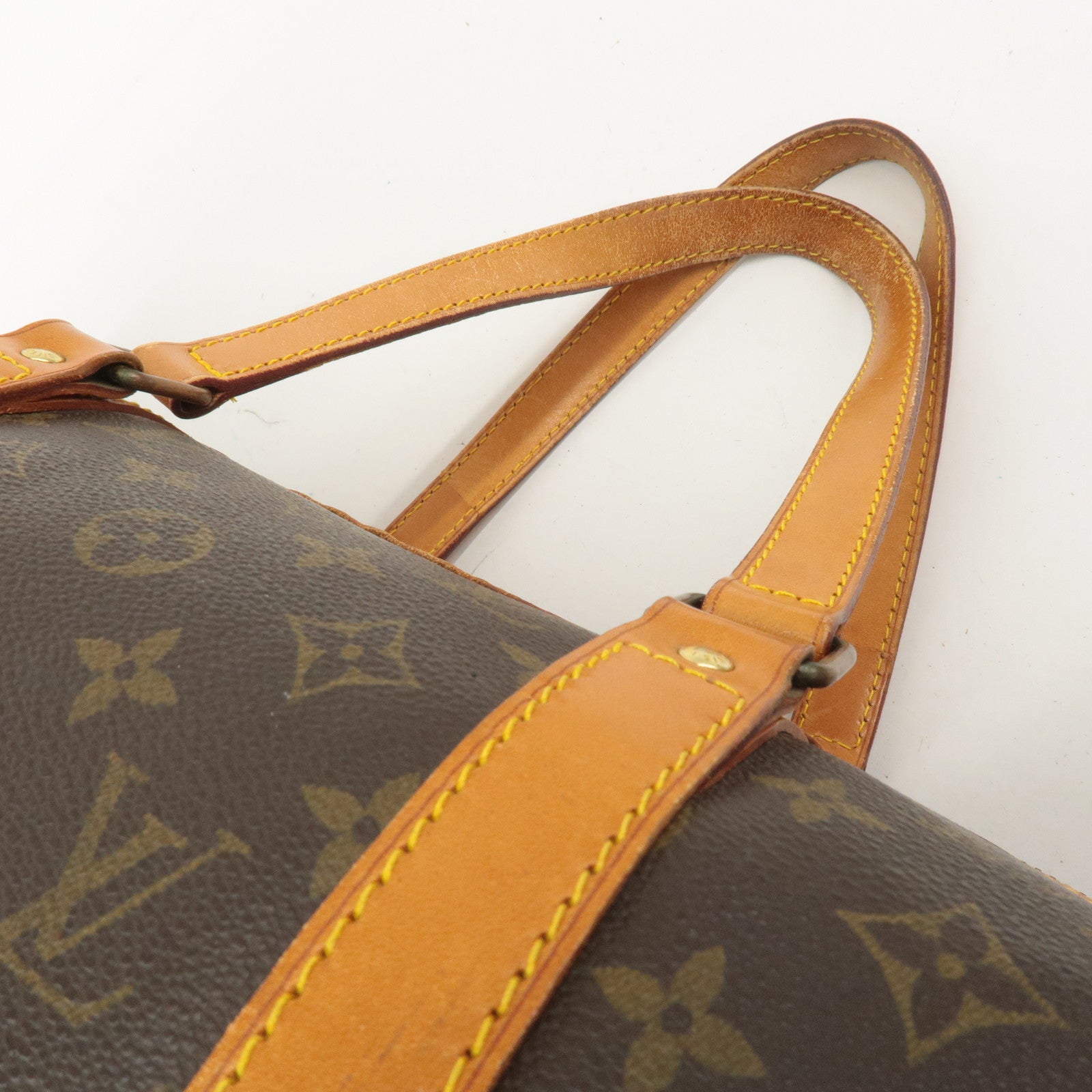 Louis Vuitton Monogram Sac Souple 45 Boston Bag Brown M41624