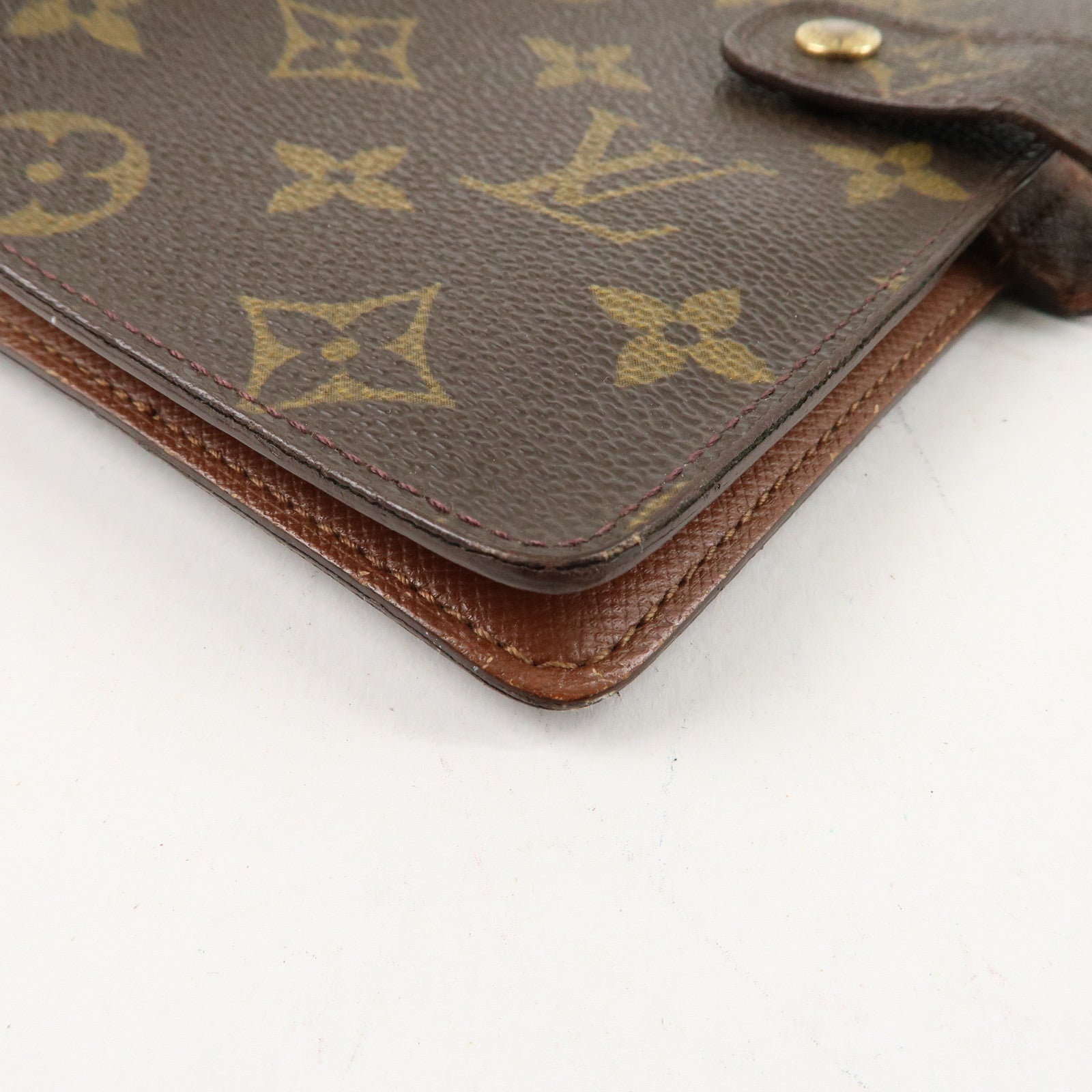 Louis Vuitton Monogram Agenda MM Planner Cover Brown R20004