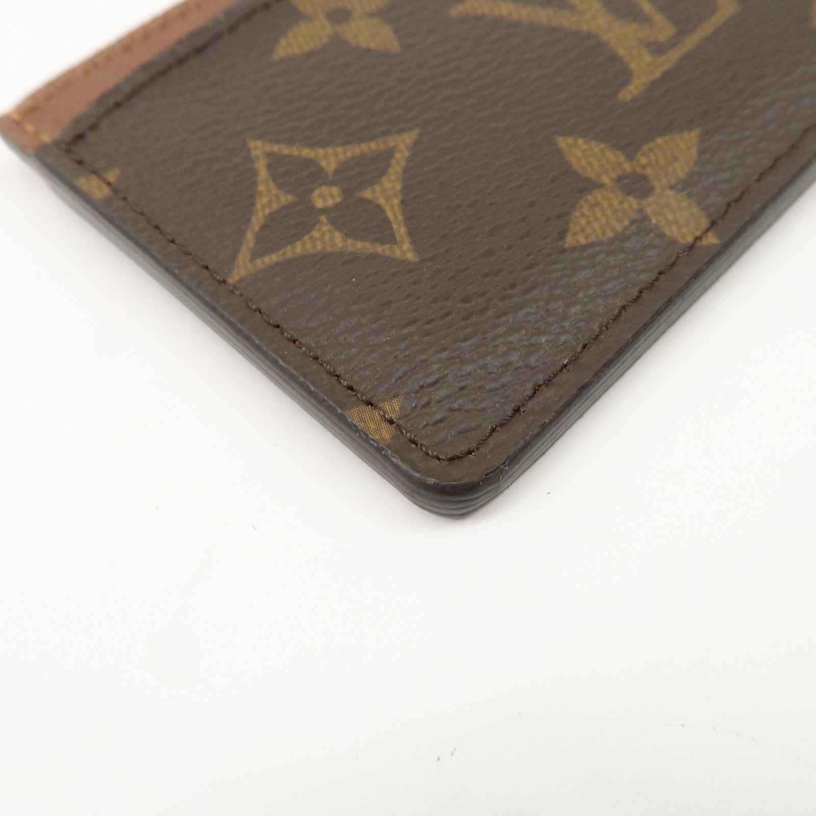 Louis Vuitton Monogram Porte Cartes Simple Card Case M61733 Used