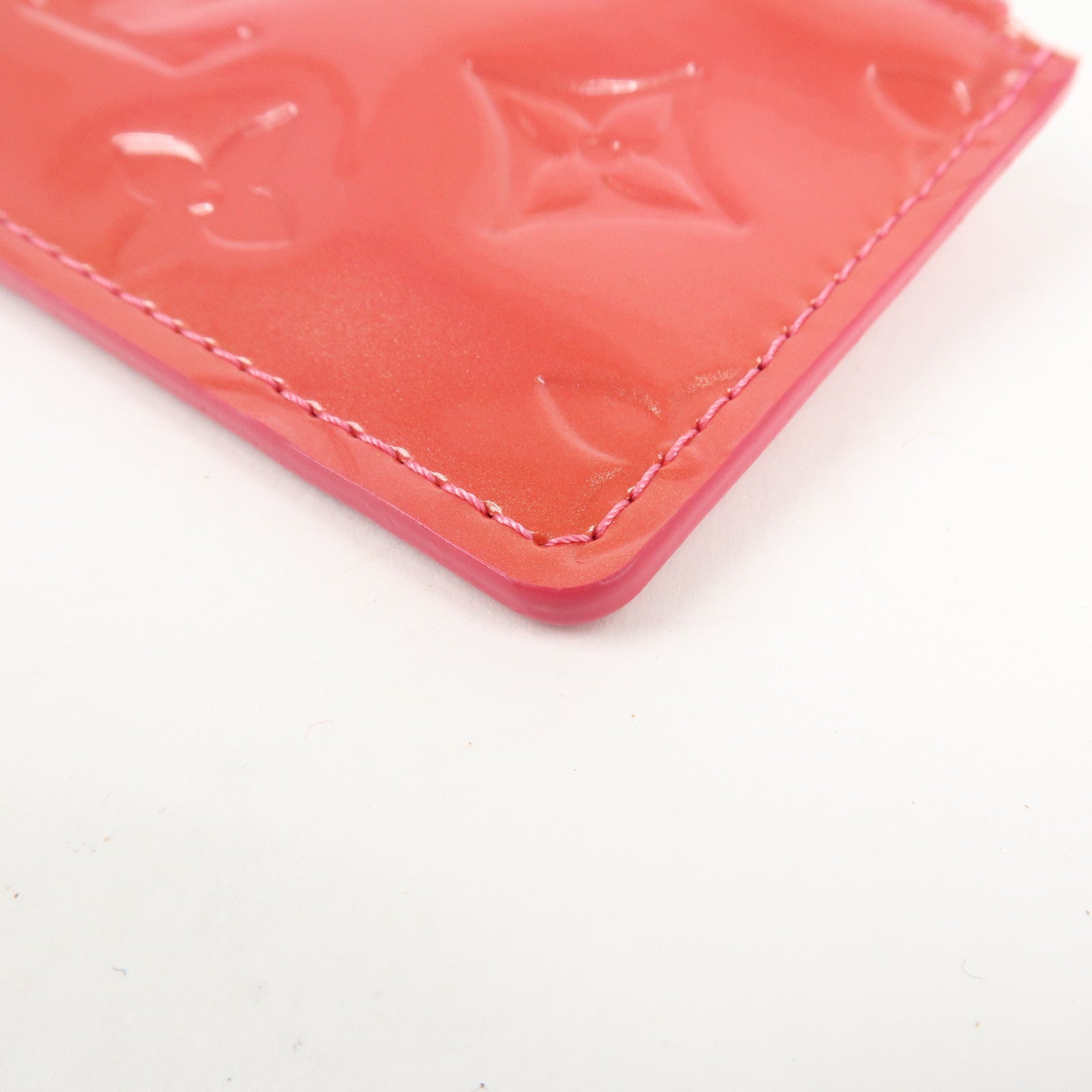 Louis Vuitton Monogram Vernis Pochette Cles Coin Case Pink M9144F