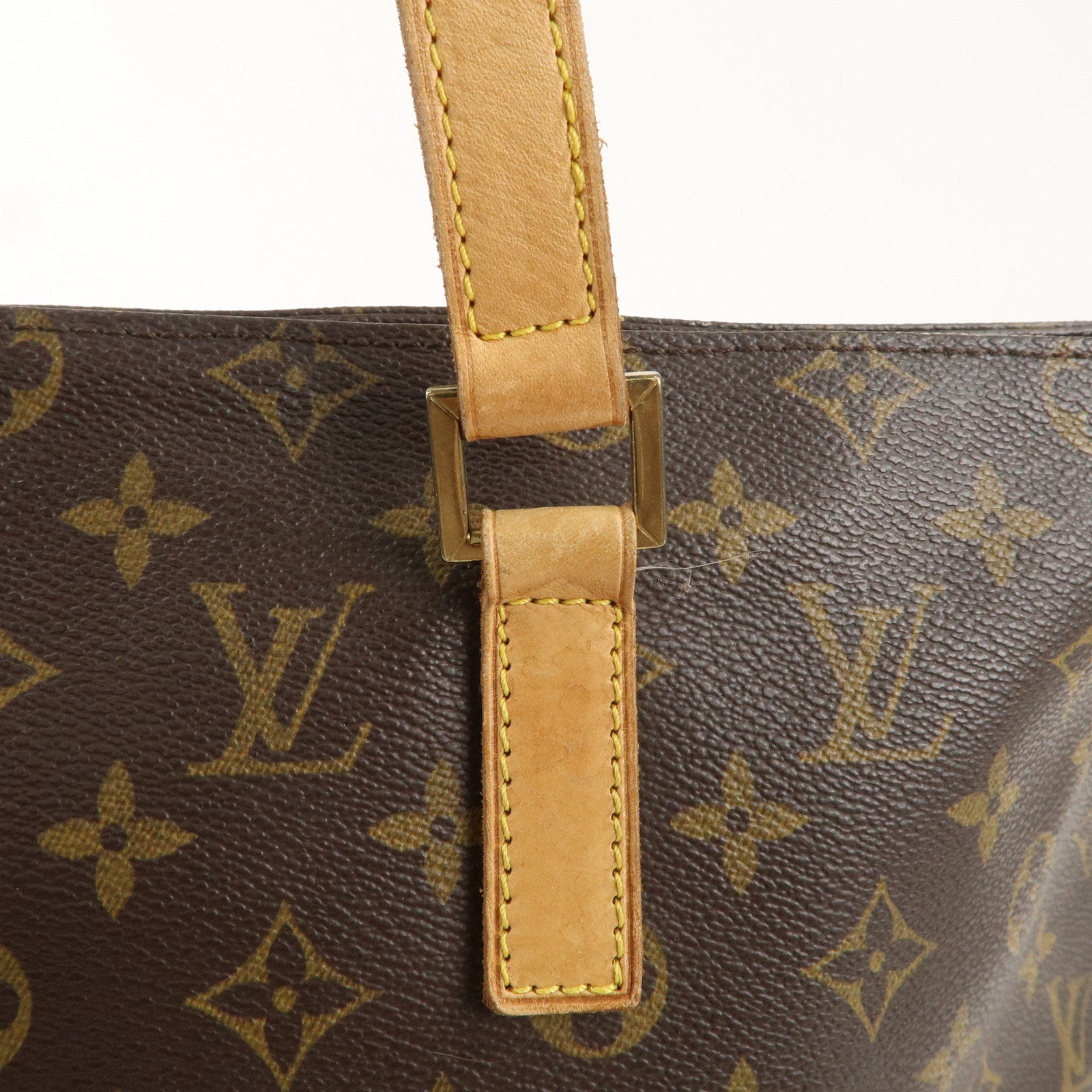 Louis Vuitton Monogram Cabas Mezzo Tote Bag Brown M51151