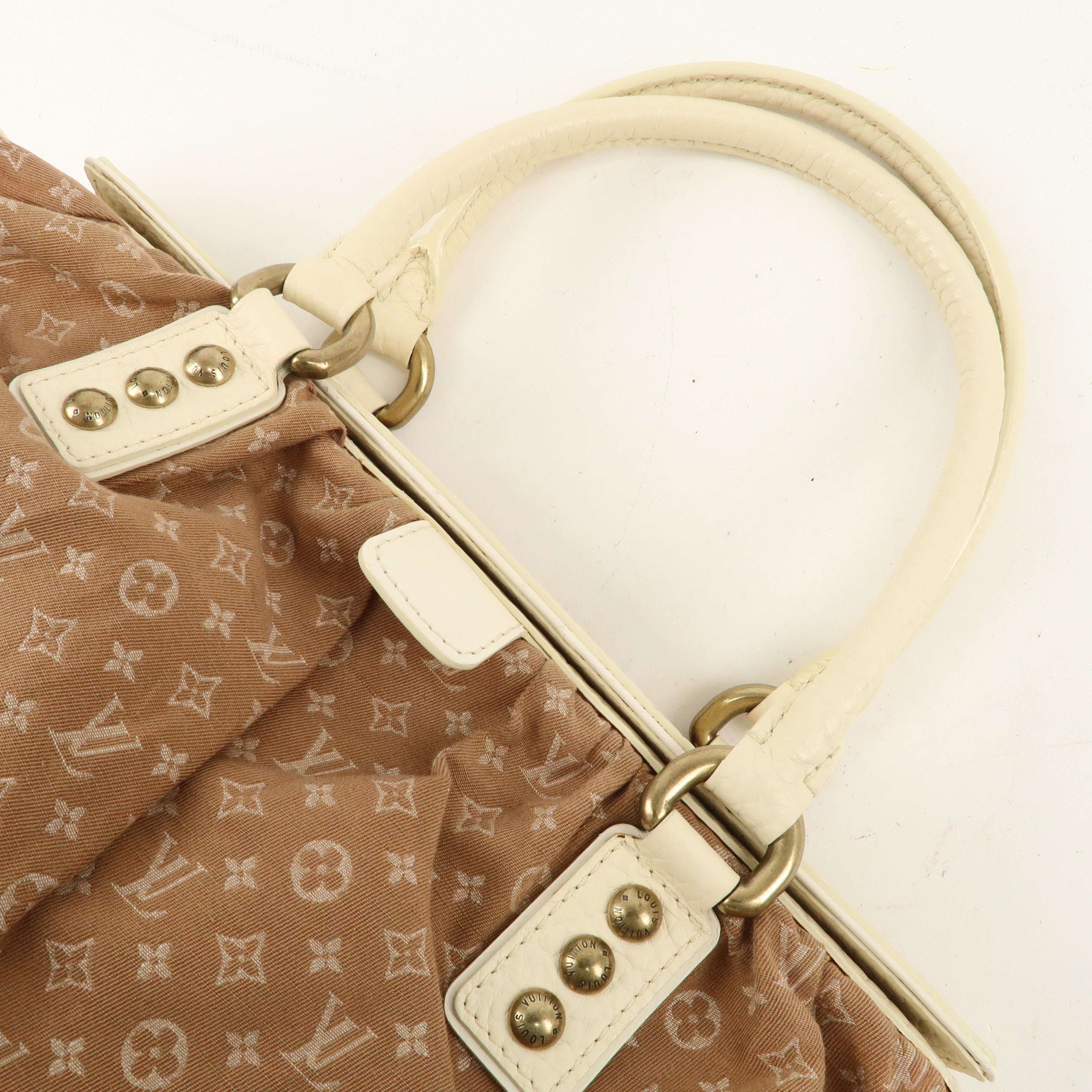 Louis Vuitton Monogram Mini Lin Trapes GM Camel Ivory M40060