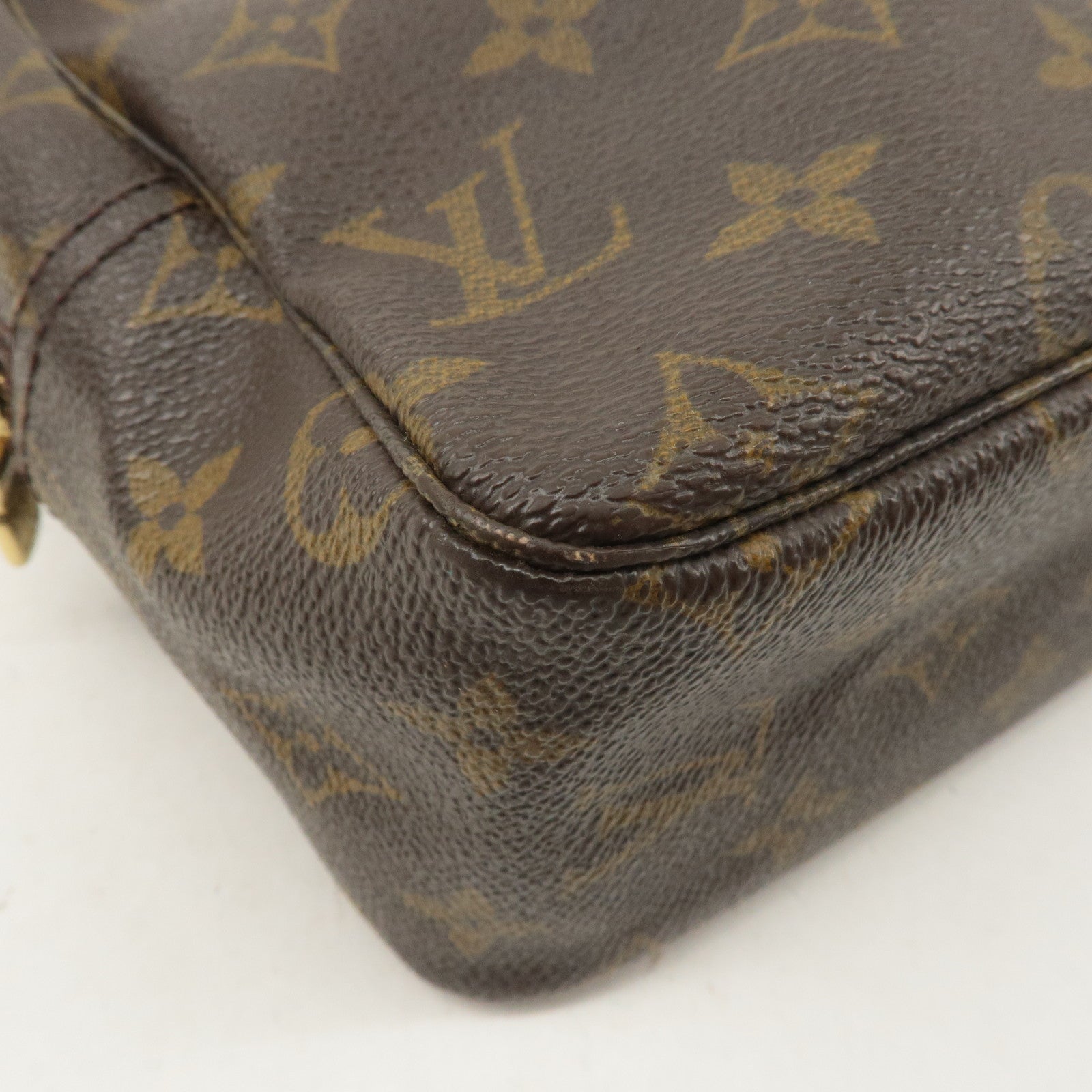 Louis Vuitton Monogram Trousse Toilette 28 Pouch Brown M47522