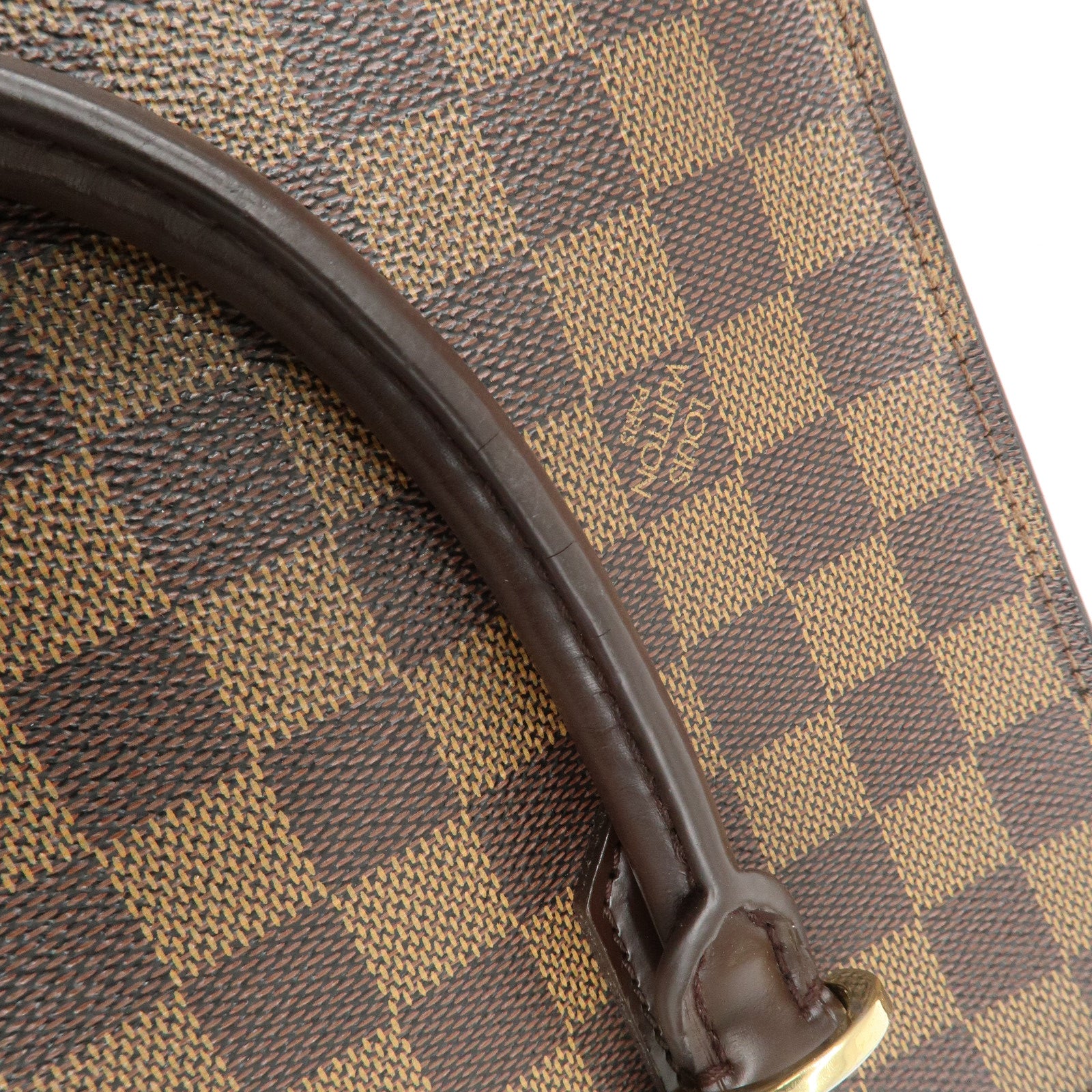 Louis Vuitton Damier Ebene Triana Hand Bag Brown N51155